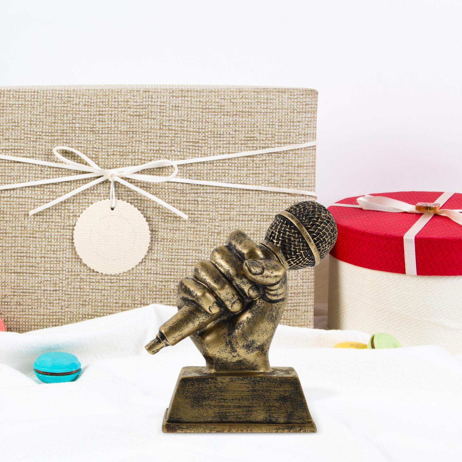 Toddmomy Engraved Mic Drop Trophy - Fun Musical Award for Karaoke Singing Competitions, Parties & Appreciation | Perfect for Talent Shows, Music Contests & Celebration Events