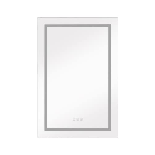 Dimmable LED Lighted Bathroom Medicine Cabinet with Mirror - Adjustable Shelves, Smart Switch, Aluminum Frame & Right Opening Door in Matte Black - Perfect for Modern Bathrooms & Vanities
