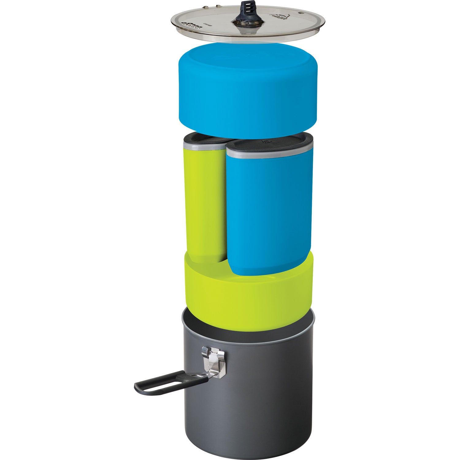 MSR Trail Lite Duo Cook System - Lightweight Backpacking Cookware Set for 2, Compact Camping Stove & Pots - Perfect for Hiking, Backpacking & Outdoor Adventures