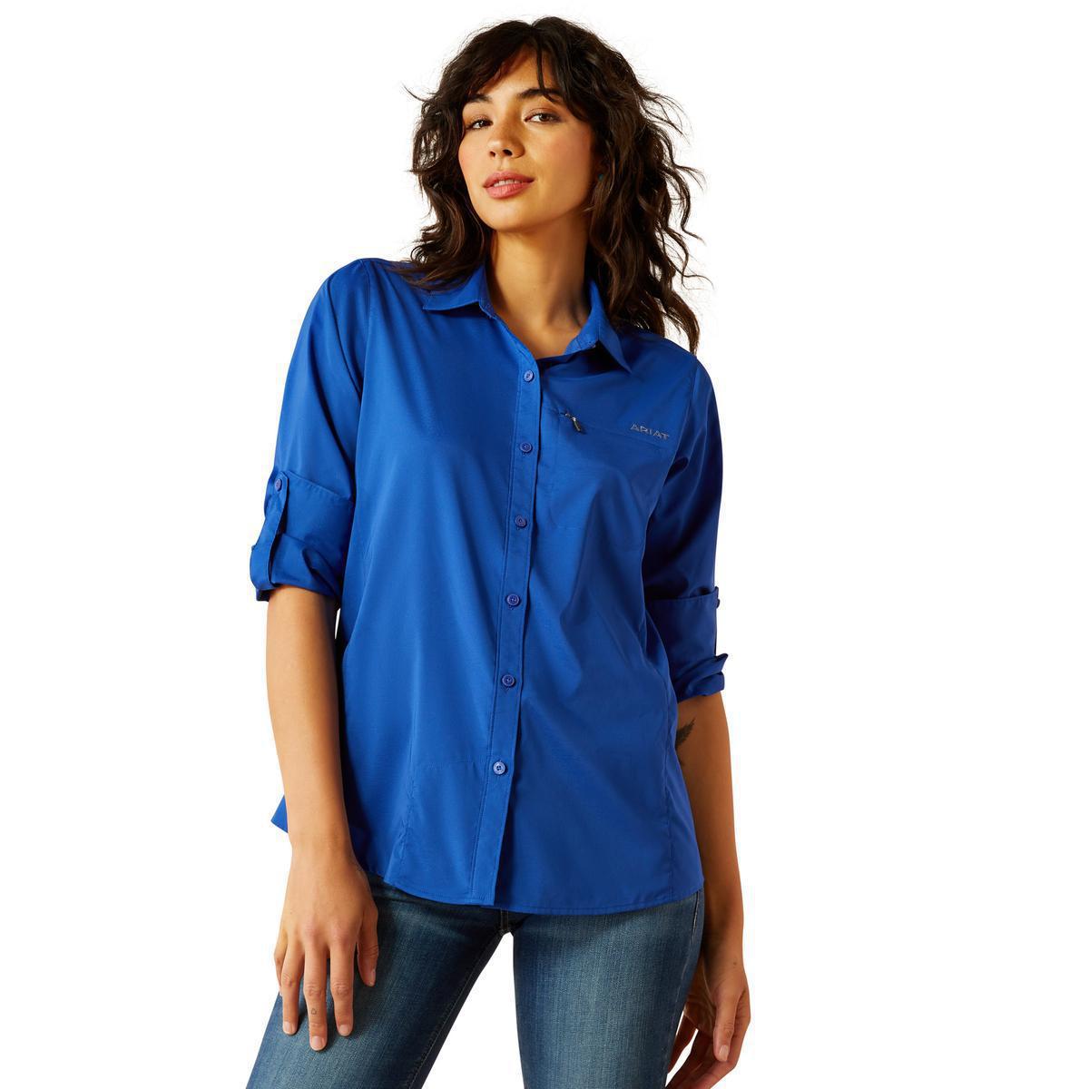 Ariat Women's VentTEK Long Sleeve Shirt - Breathable Performance Shirt for Riding, Hiking & Outdoor Activities | Moisture-Wicking & UV Protection