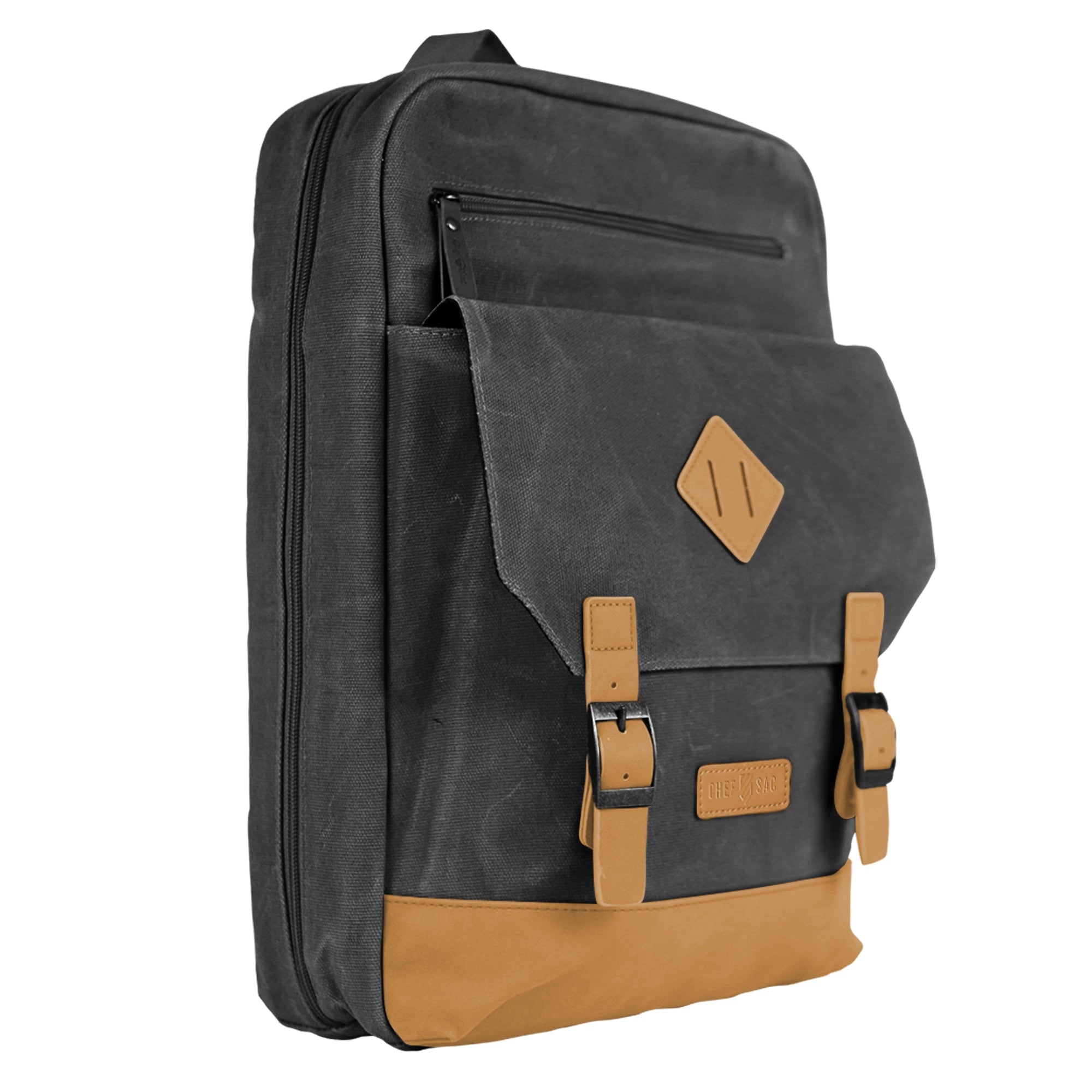 Premium Waxed Canvas Chef Knife Backpack - Durable & Waterproof for Professional Chefs & Culinary Students - Perfect for Kitchen, Cooking Classes & Outdoor Culinary Adventures