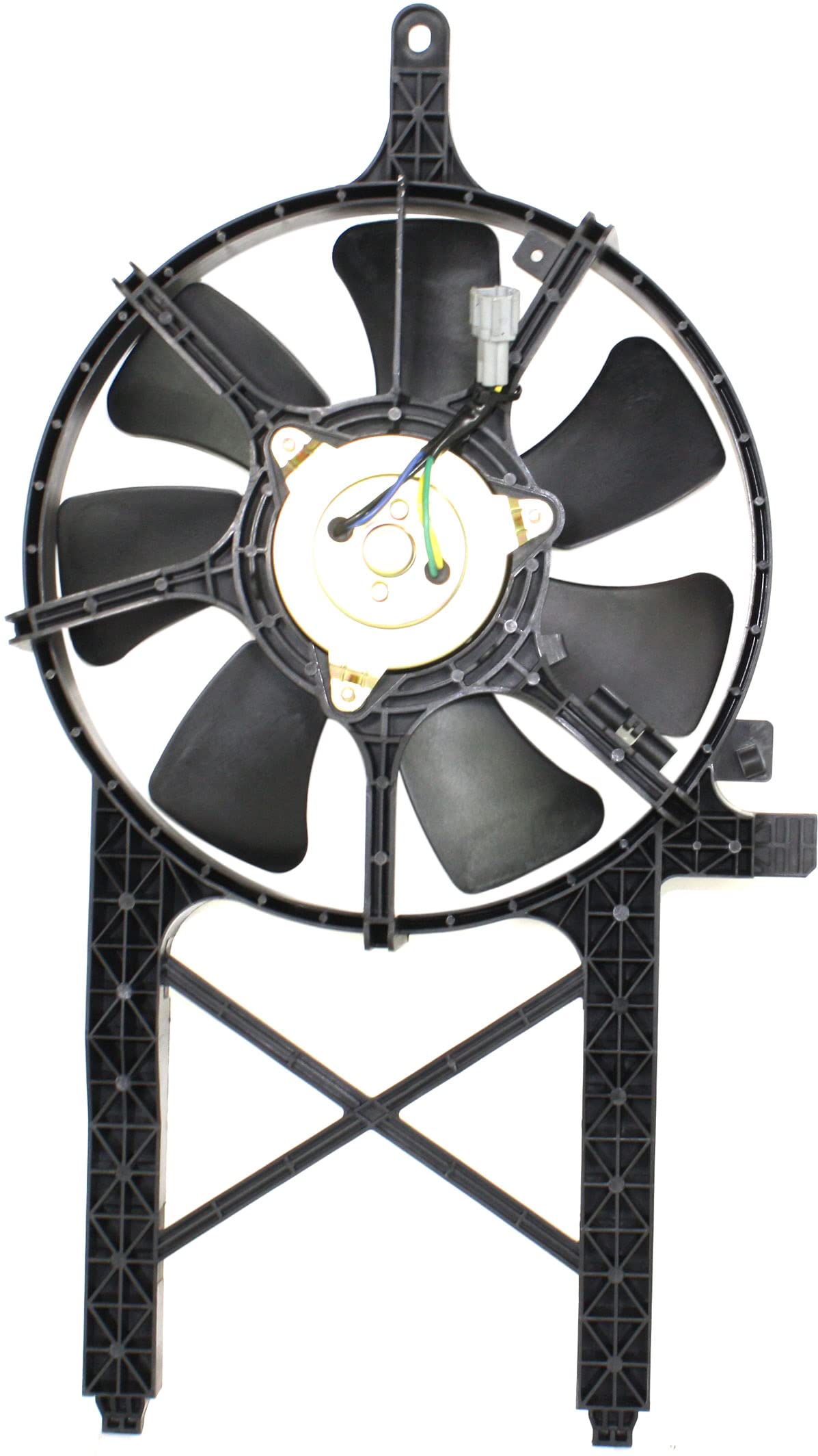 Go-Parts A/C Condenser Fan Assembly Replacement for Nissan Xterra 2005-2015 & Frontier 2005-2021 - Direct Fit Cooling System Part for Hot Weather & Off-Road Adventures