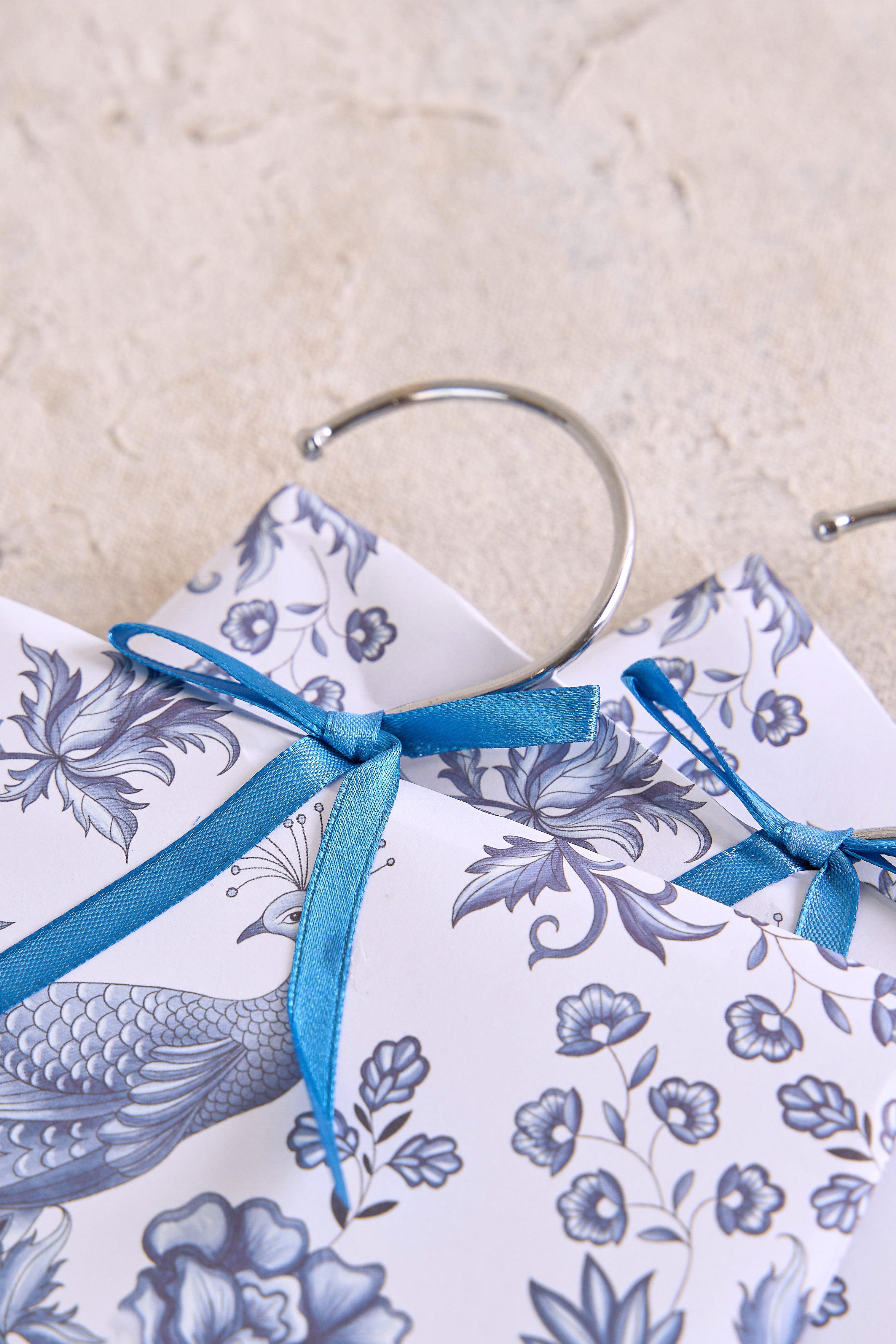 Elegant Chinoiserie Scented Hanging Sachets - Fragrant Home Decor for Closet, Drawer & Car - Lavender & Rose Scented Sachet Bags for Aromatherapy & Freshness