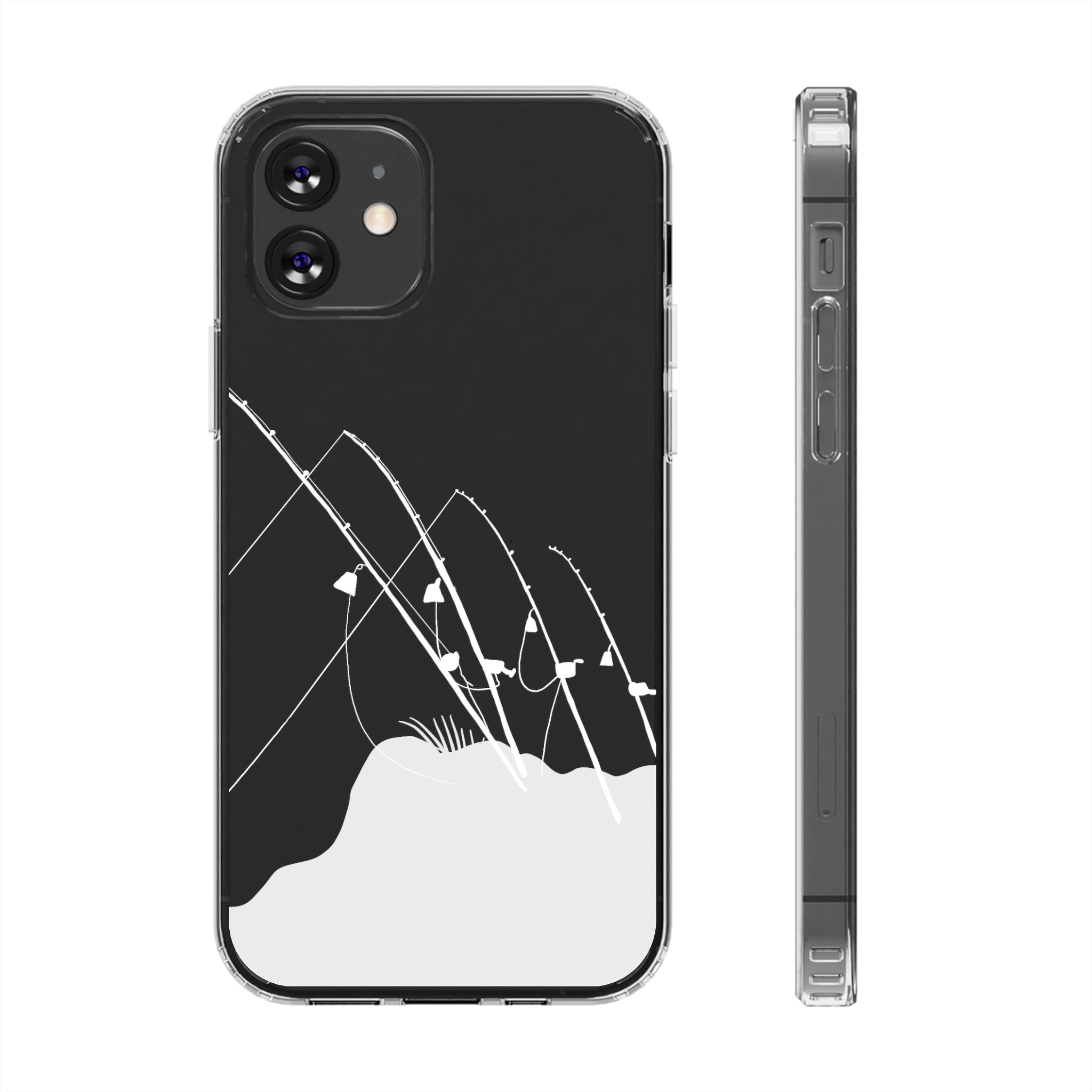 Gone Fishing Clear Phone Case - Durable Protective Cover for iPhone & Samsung - Perfect for Outdoor Activities, Fishing Trips & Daily Use