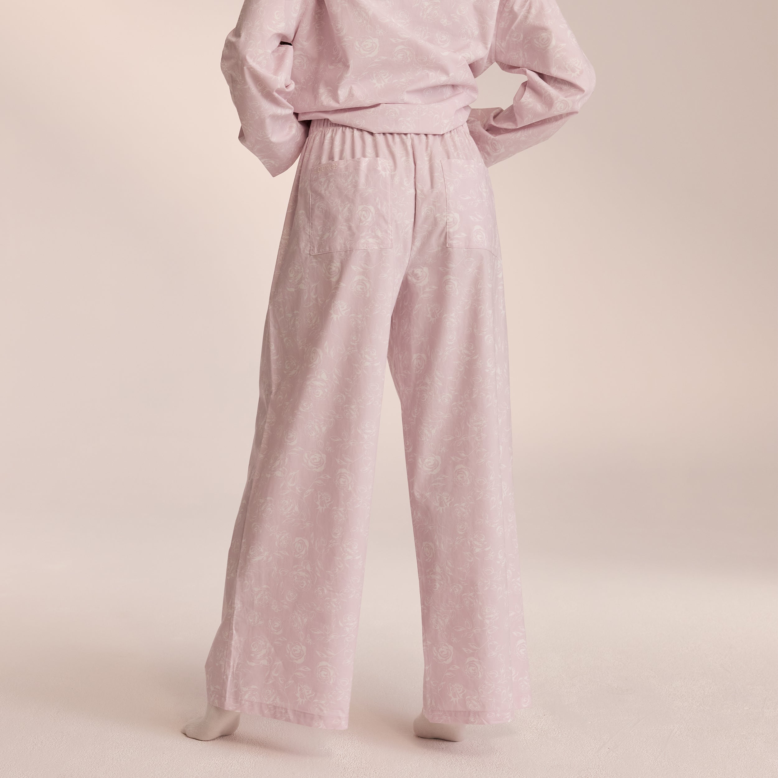 Soft & Comfortable Cotton Pajama Pants for Women - Breathable Lilac Sleepwear for Lounge & Nighttime Relaxation