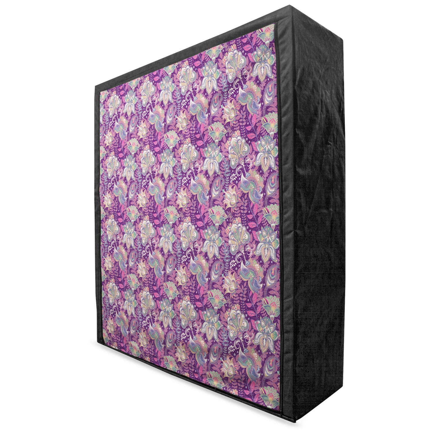 Ambesonne Floral Portable Fabric Wardrobe - 59