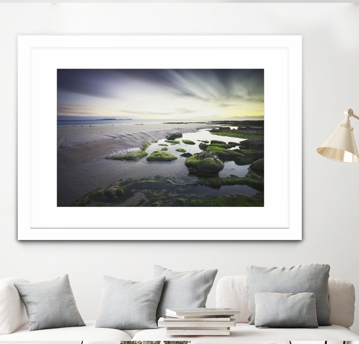 Cooper Dawn Over Seahouses Beach - Stunning Coastal Wall Art for Home & Office Decor | Perfect for Living Rooms, Bedrooms & Beach House Interiors