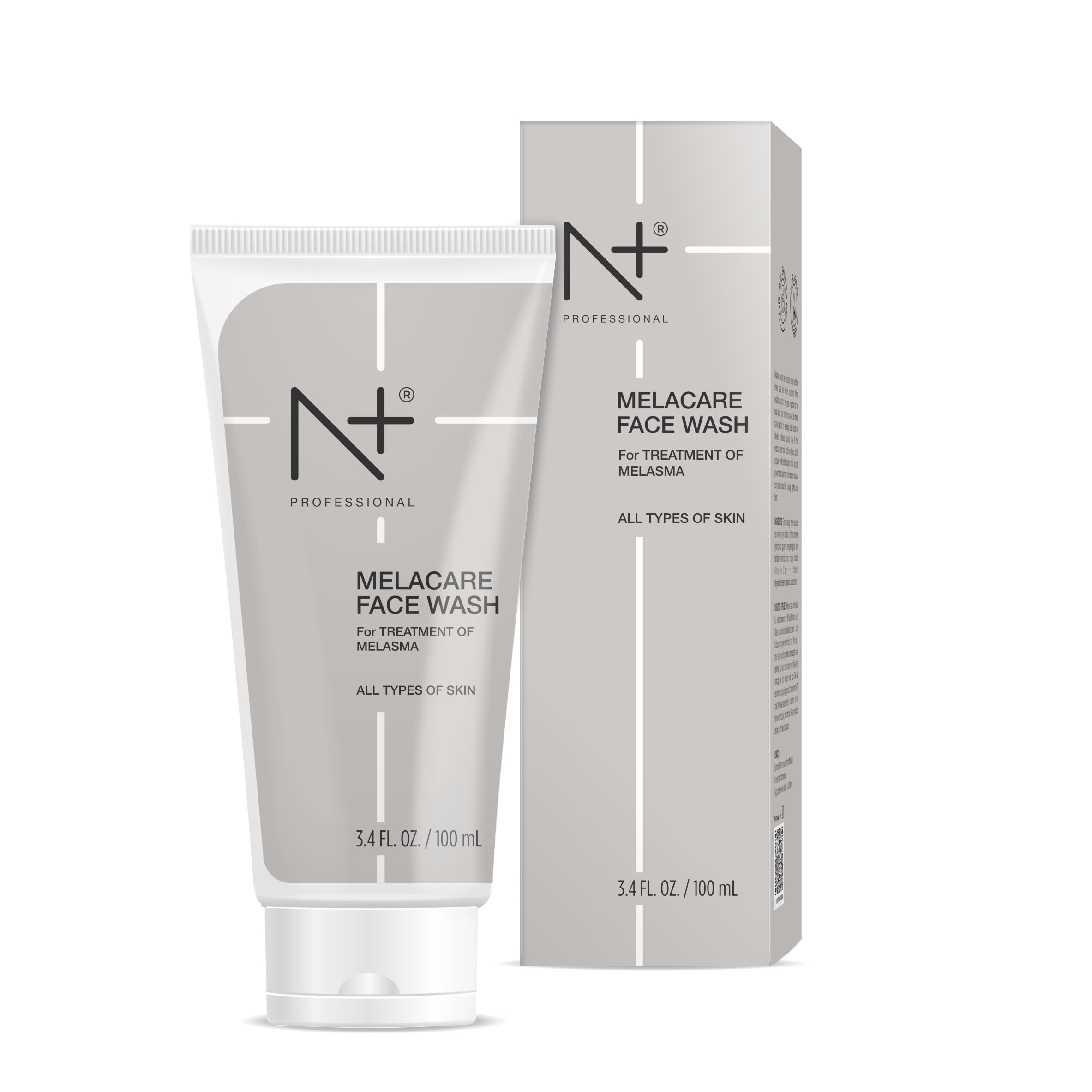 N Plus Professional Melacare Face Wash for Melasma Treatment - 100ml | Brightening & Even Skin Tone | Daily Use for Hyperpigmentation & Dark Spots