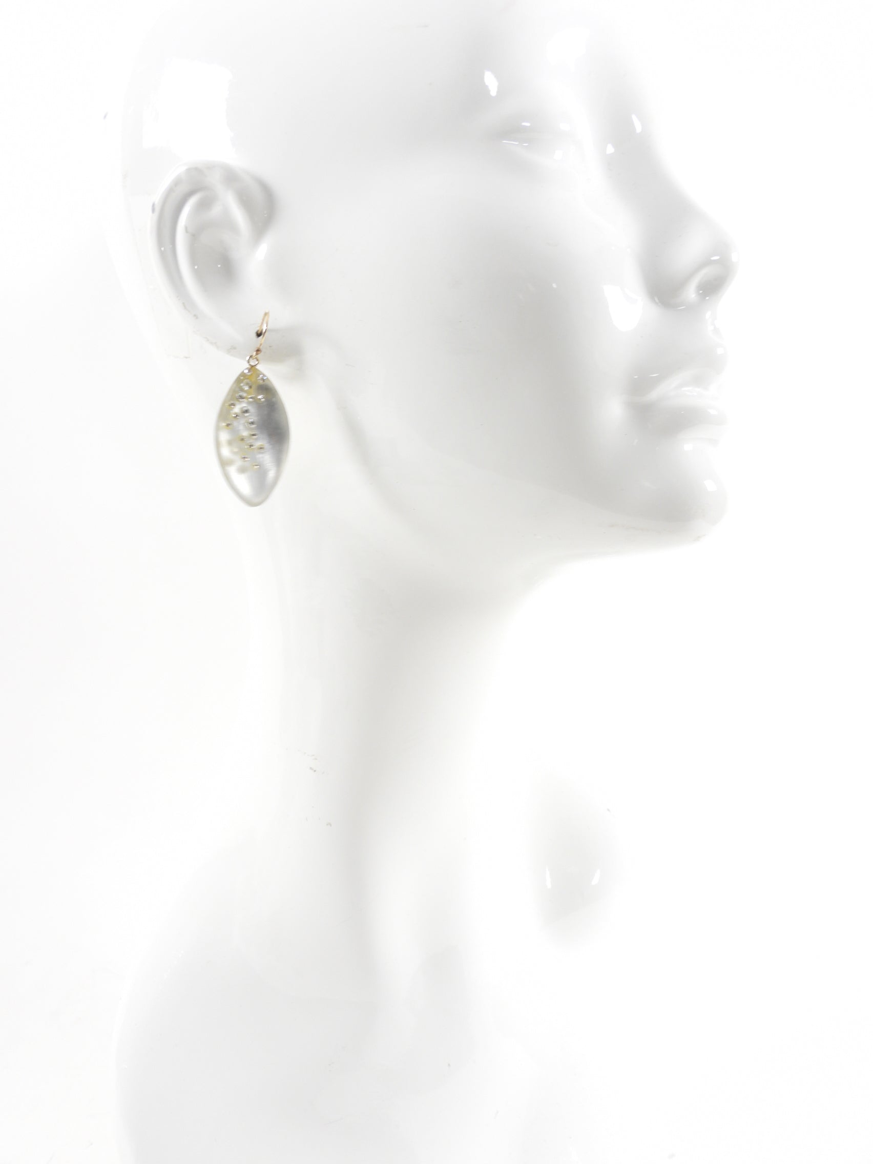 Alexis Bittar Clear Acrylic Resin Jewel Drop Earrings for Women - Elegant Dangle Earrings for Party, Wedding & Evening Wear