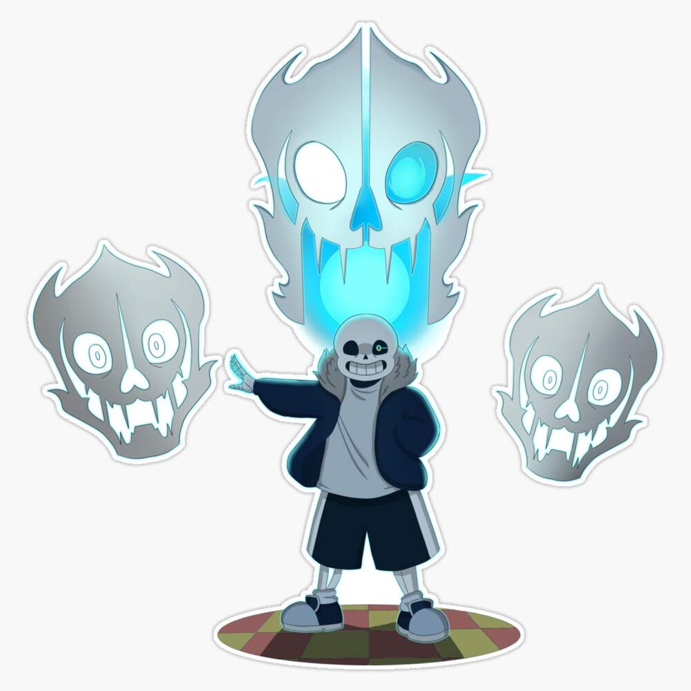Undertale Sans and Gasterblaster Vinyl Waterproof Sticker - 5