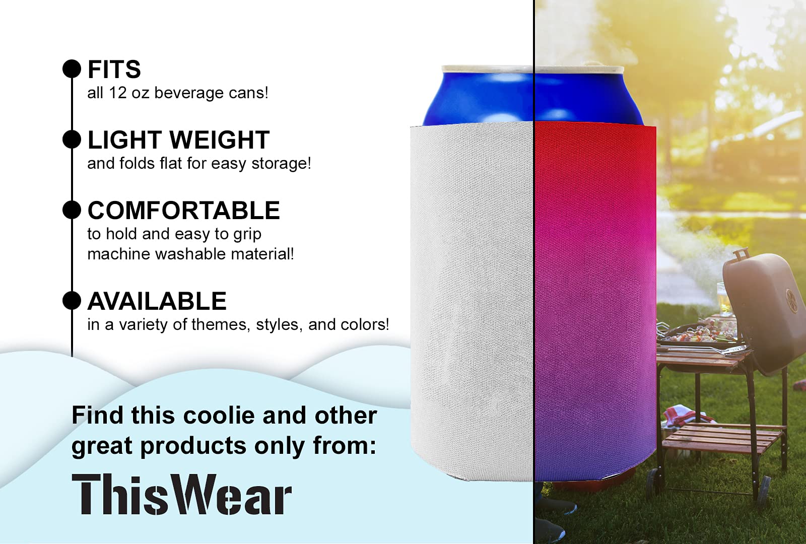 30th Birthday Can Coolers - 48-Pack Insulated Drink Sleeves for Parties (Red) | Great Since 1995 | Perfect for BBQs, Tailgates & Birthday Celebrations