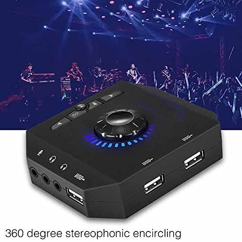 7.1 USB External Sound Card for PC & Laptop - Professional Audio Adapter Converter with Virtual Surround Sound | Perfect for Gaming, Streaming & Music Production