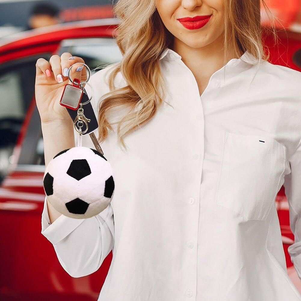 Custom Soccer Keychain - Miniature Soccer Ball Bag Charm for Sports Fans, Car Keys & Backpack Accessories | Perfect for Soccer Party Favors, Player Gifts & Team Celebrations