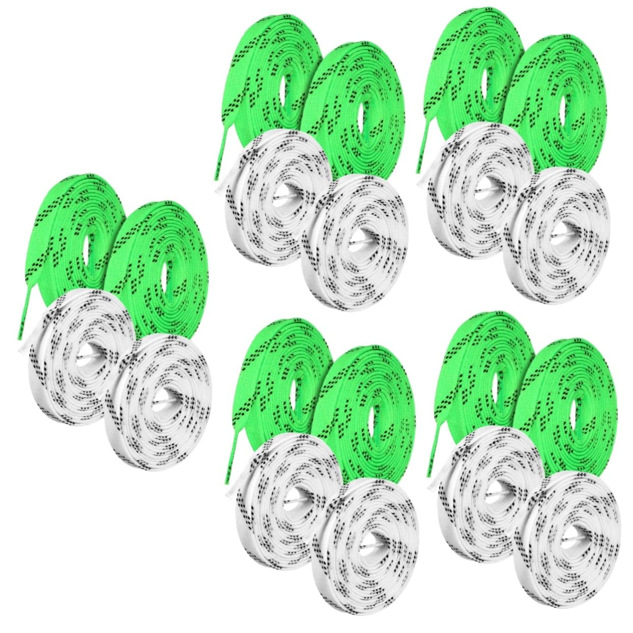 10 Pairs Sports Shoelaces - Durable Flat Laces for Ice Skates, Hockey Skates & Casual Shoes | Polyester Material for Long-Lasting Performance | Perfect for Figure Skating, Hockey Games & Everyday Wear