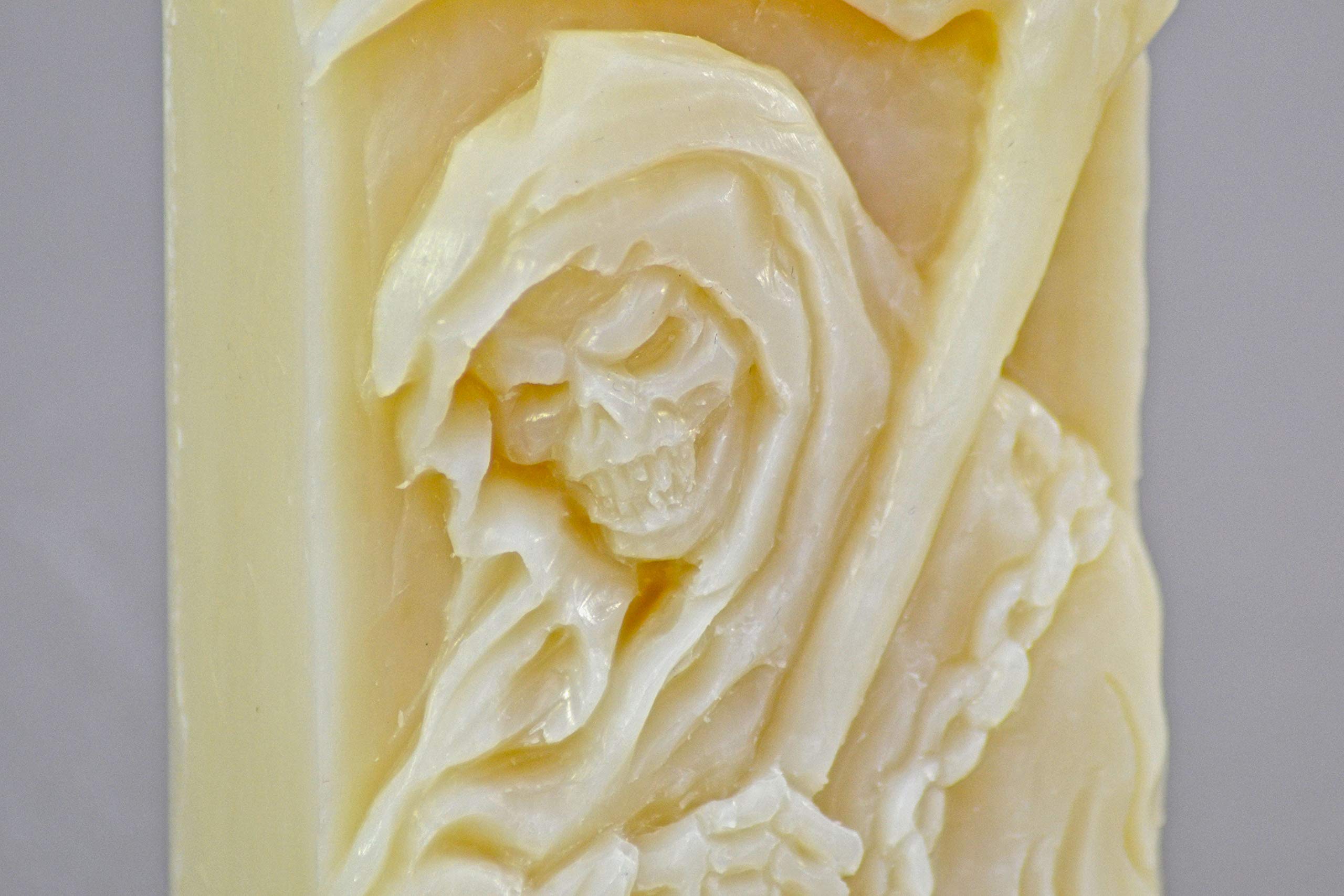 Grim Reaper Silicone Mold for DIY Soap Making, Candle Crafting & Resin Art - Perfect for Halloween Decorations, Cosplay Props & Spooky Party Favors