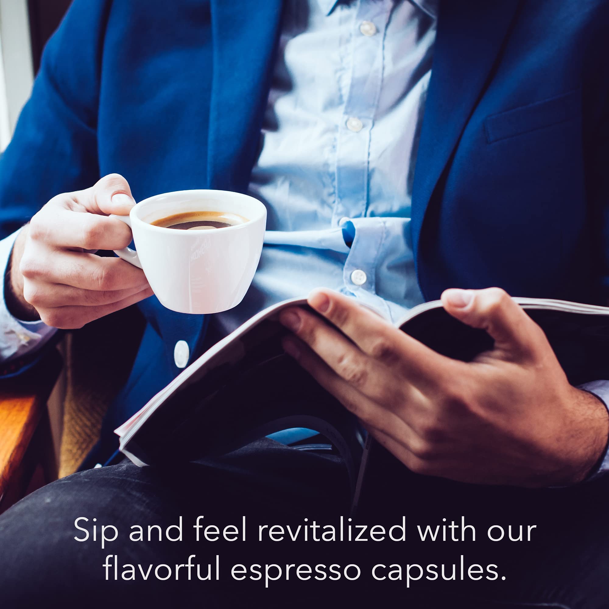 HiLine Coffee Hazelnut Cupcake Flavored Espresso Pods - 20 Count, Single Cup Capsules Compatible with Nespresso Original Brewers - Perfect for Home, Office & Gifts