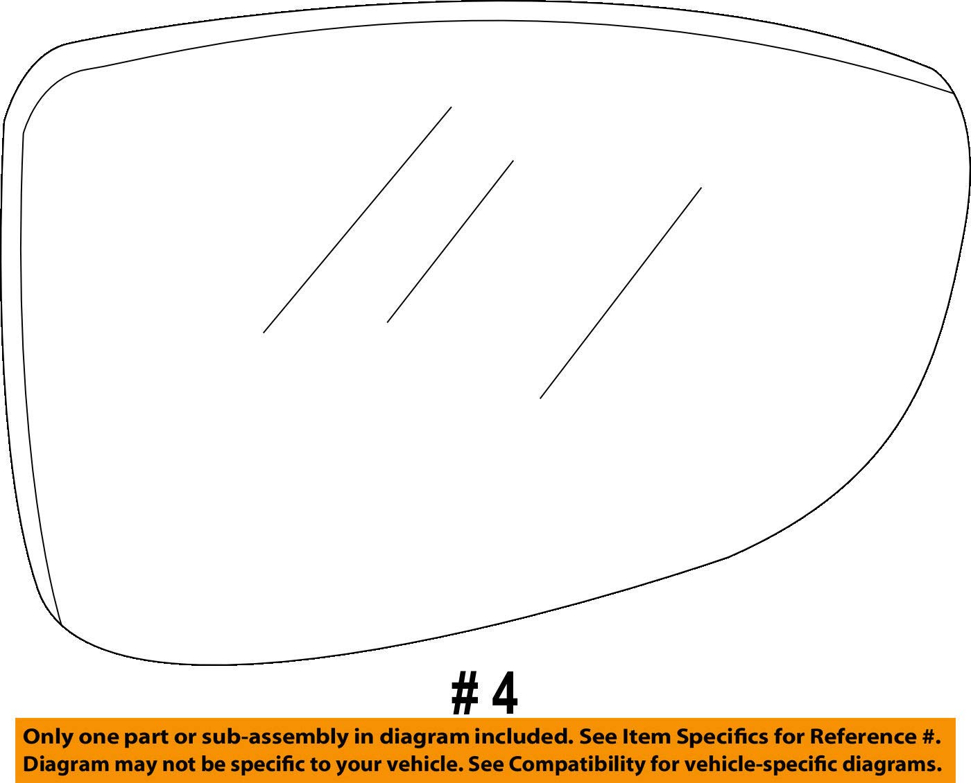 Mazda Mirror Glass Replacement - GJS1-69-1G1 - Compatible with Mazda Vehicles - Perfect for Side Mirror Repair & Replacement