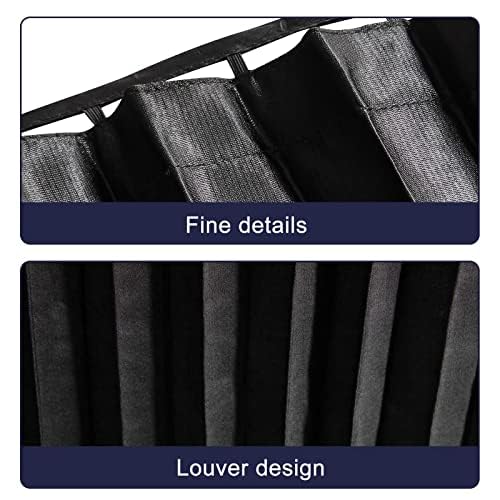 ZATOOTO Magnetic Car Window Sun Shades - 2 Pack Black Privacy Covers & Blinds for UV Protection & Heat Reduction - Perfect for Baby Sleeping, Road Trips & Summer Driving