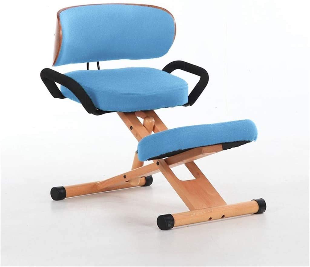 Ergonomic Kneeling Chair for Posture Correction - Adjustable Anti-Hump Back Support & Spine Pain Relief - Ideal for Office, Study & Computer Work - Happy Knee Stool for Neck Tension & Myopia Prevention