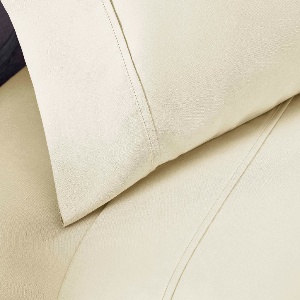 Premium 1400-1500 Thread Count Cotton Blend Deep Pocket Bed Sheet Set - Ultra Soft & Breathable for a Comfortable Sleep - Perfect for Master Bedroom, Guest Room & Dorm
