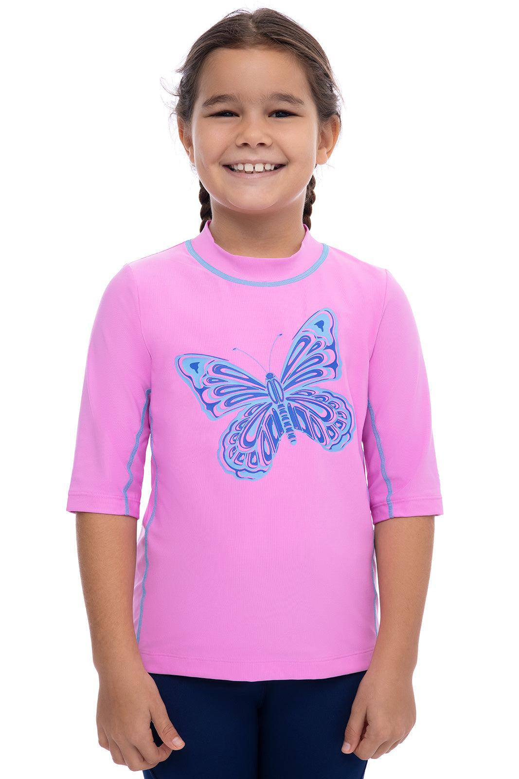 Kids Sandshark Short Sleeve Surf Shirt - UPF 50+ Sun Protection Rash Guard for Boys & Girls | Beach, Swimming & Outdoor Activities
