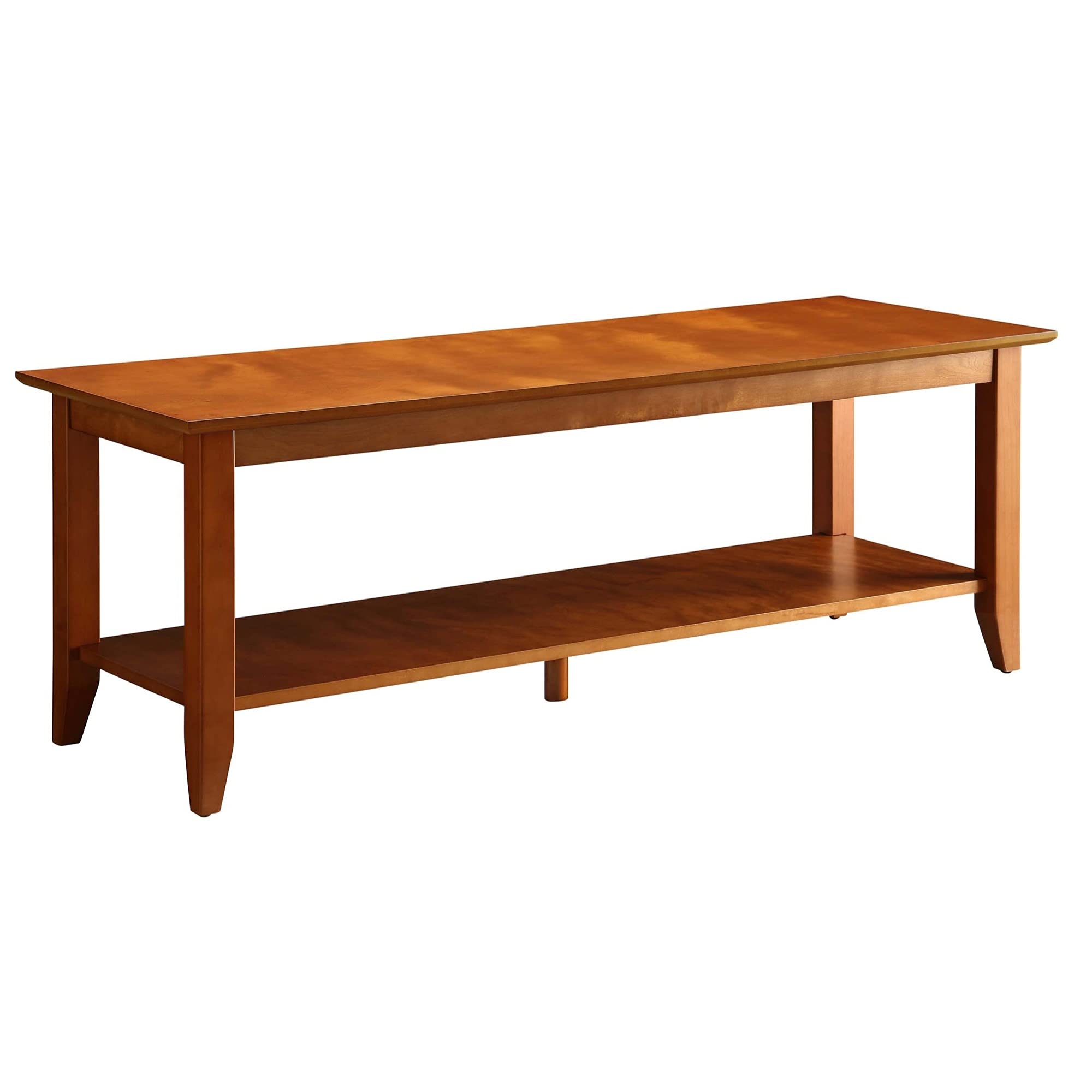 Ergode American Heritage Coffee Table with Shelf - Rustic Solid Wood Living Room Furniture for Home Decor & Storage | Perfect for Living Room, Lounge, and Office