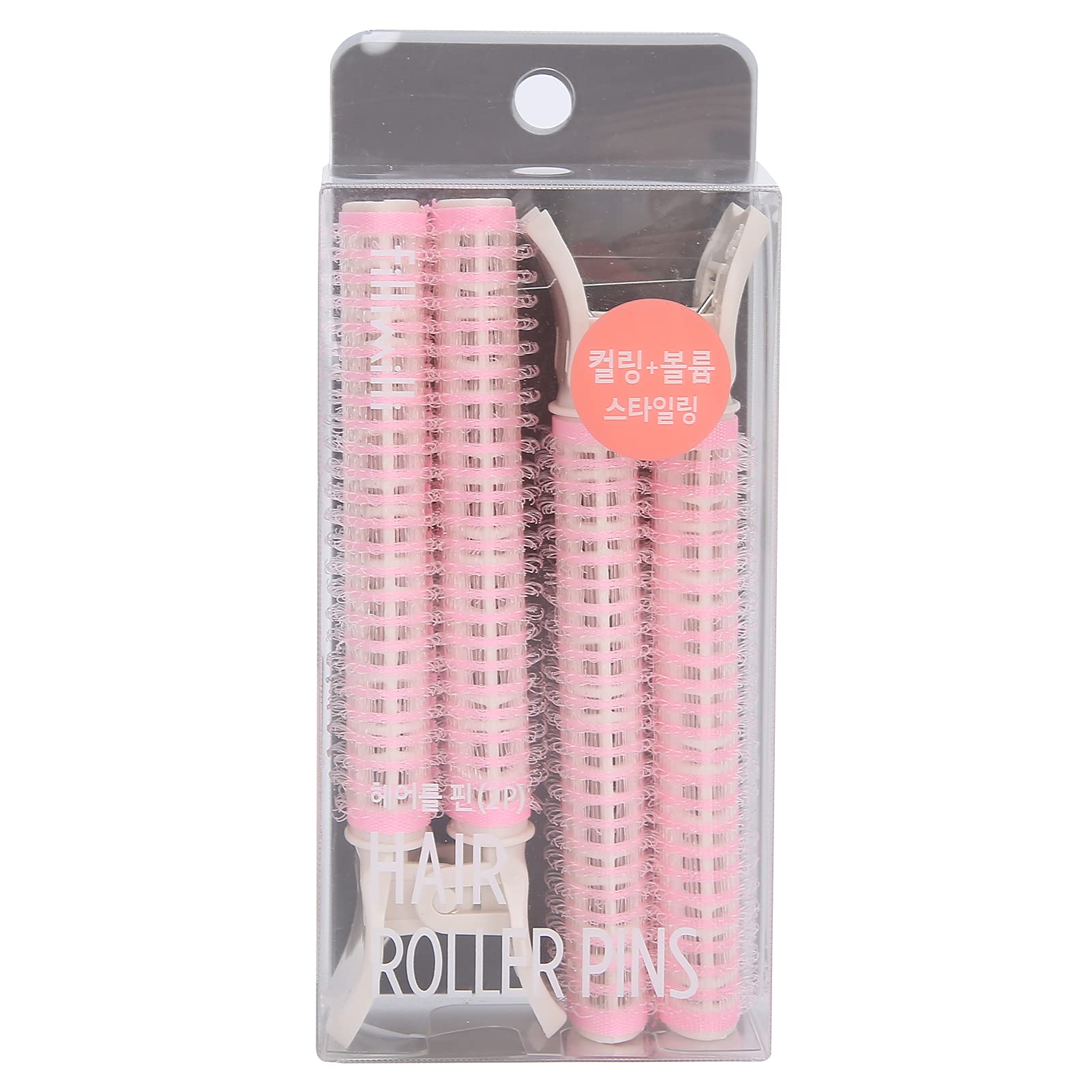 YUYTE Plastic Hair Rollers & Curlers Set - 2pcs Self-Retaining Mesh Curling Tools for Salon & Home Use - Perfect for Ponytail Styling, Barber Curls & DIY Hairstyles