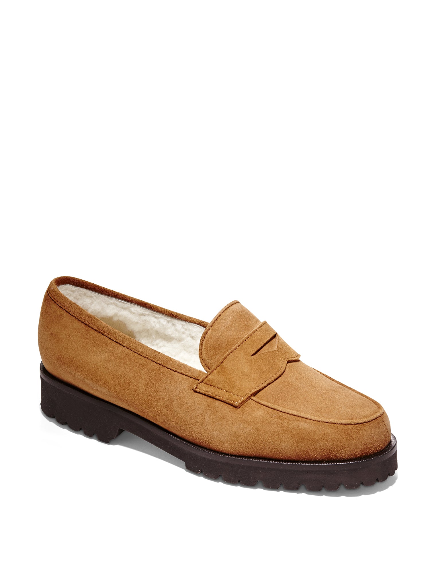 Maia Suede Loafer Shoes for Women - Comfortable Slip-On Casual Flats with Soft Cushioning - Perfect for Office, Travel & Everyday Wear