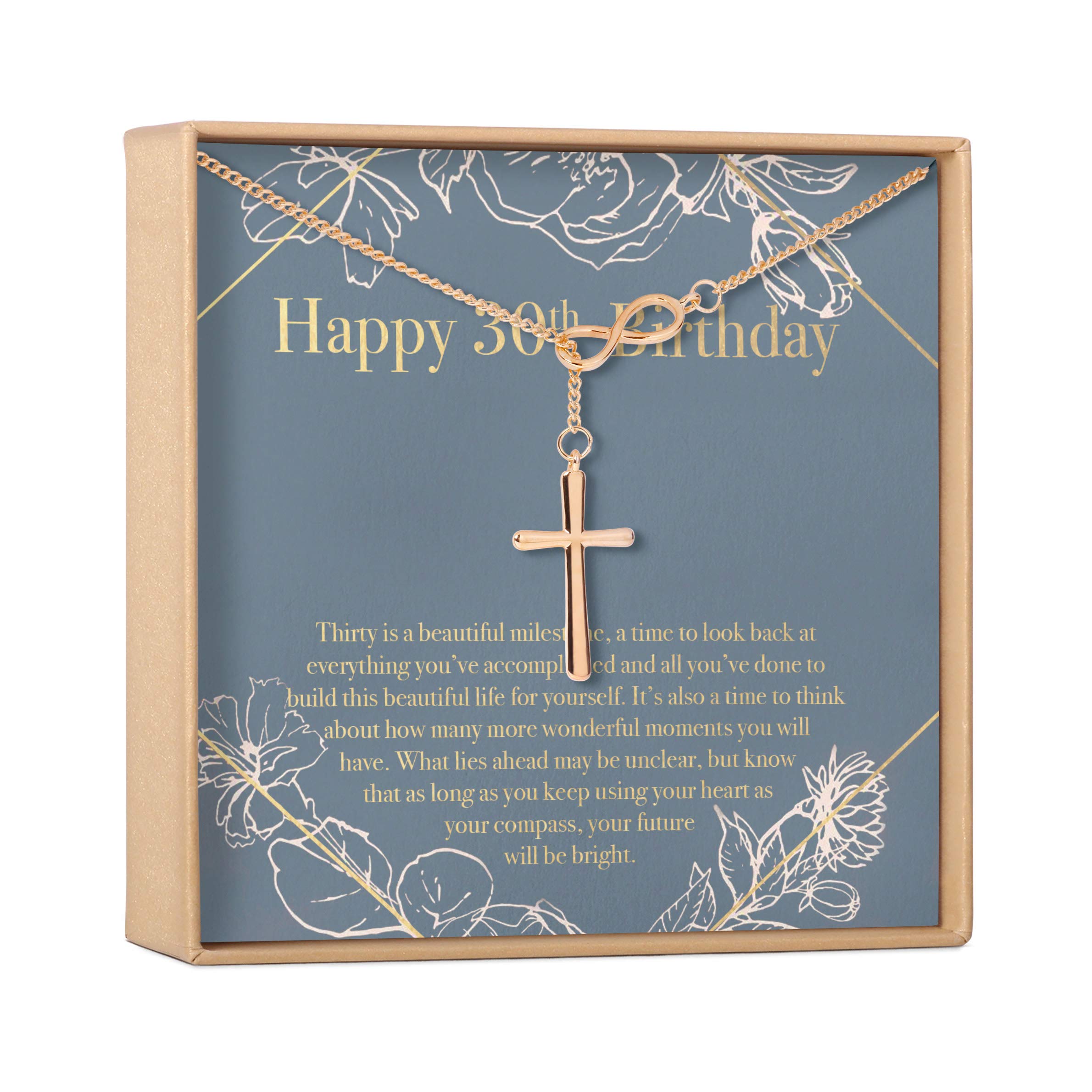 30th Birthday Necklace for Women - Personalized Heart Pendant Jewelry Gift Set with Greeting Card | Thoughtful Present for Daughter, Niece, Wife | Perfect for Birthday Celebrations, Anniversaries & Special Occasions