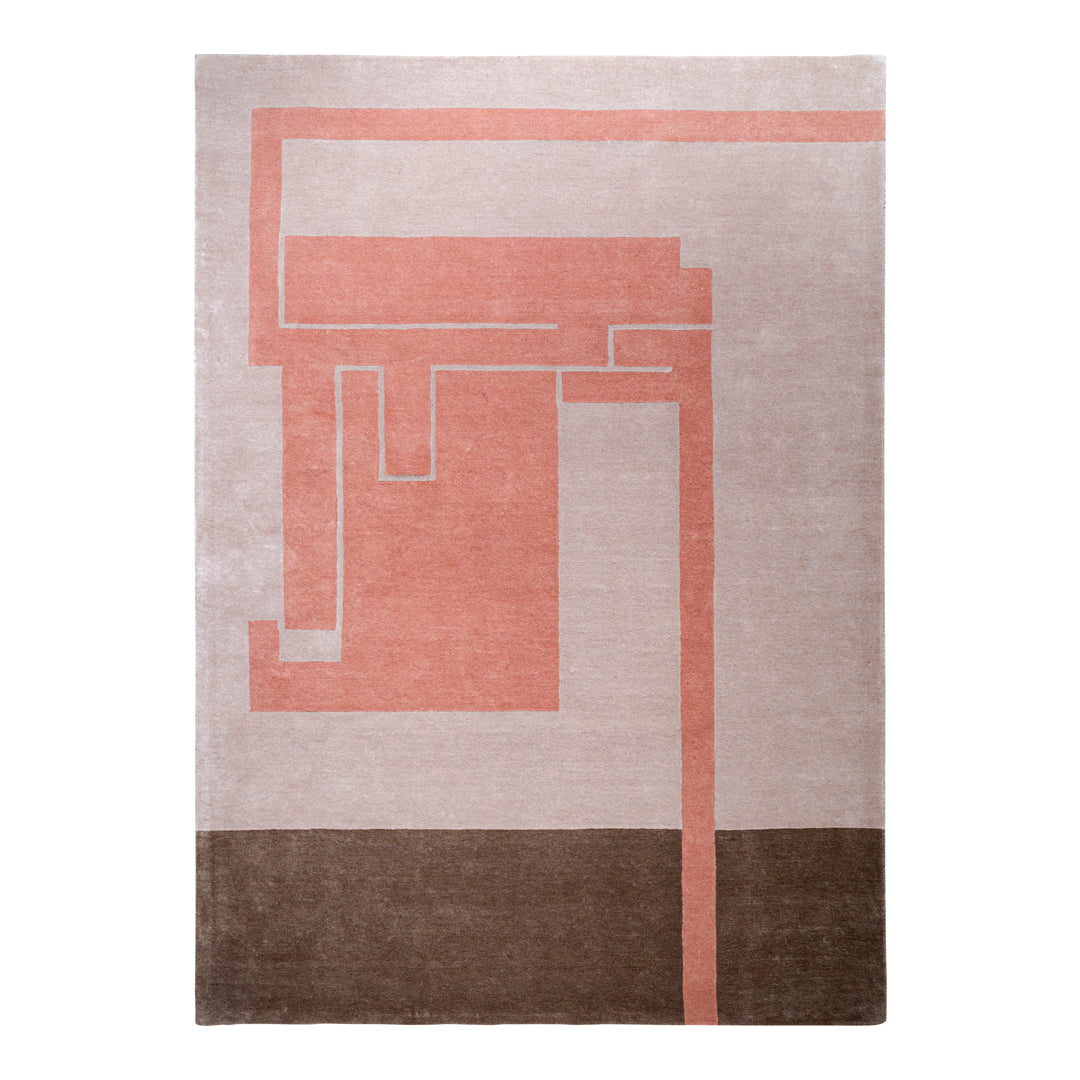 Fragment Structures Rug - Modern Geometric Design Handmade Area Rug for Living Room, Bedroom, Office - Soft & Durable Home Decor for Indoor Spaces