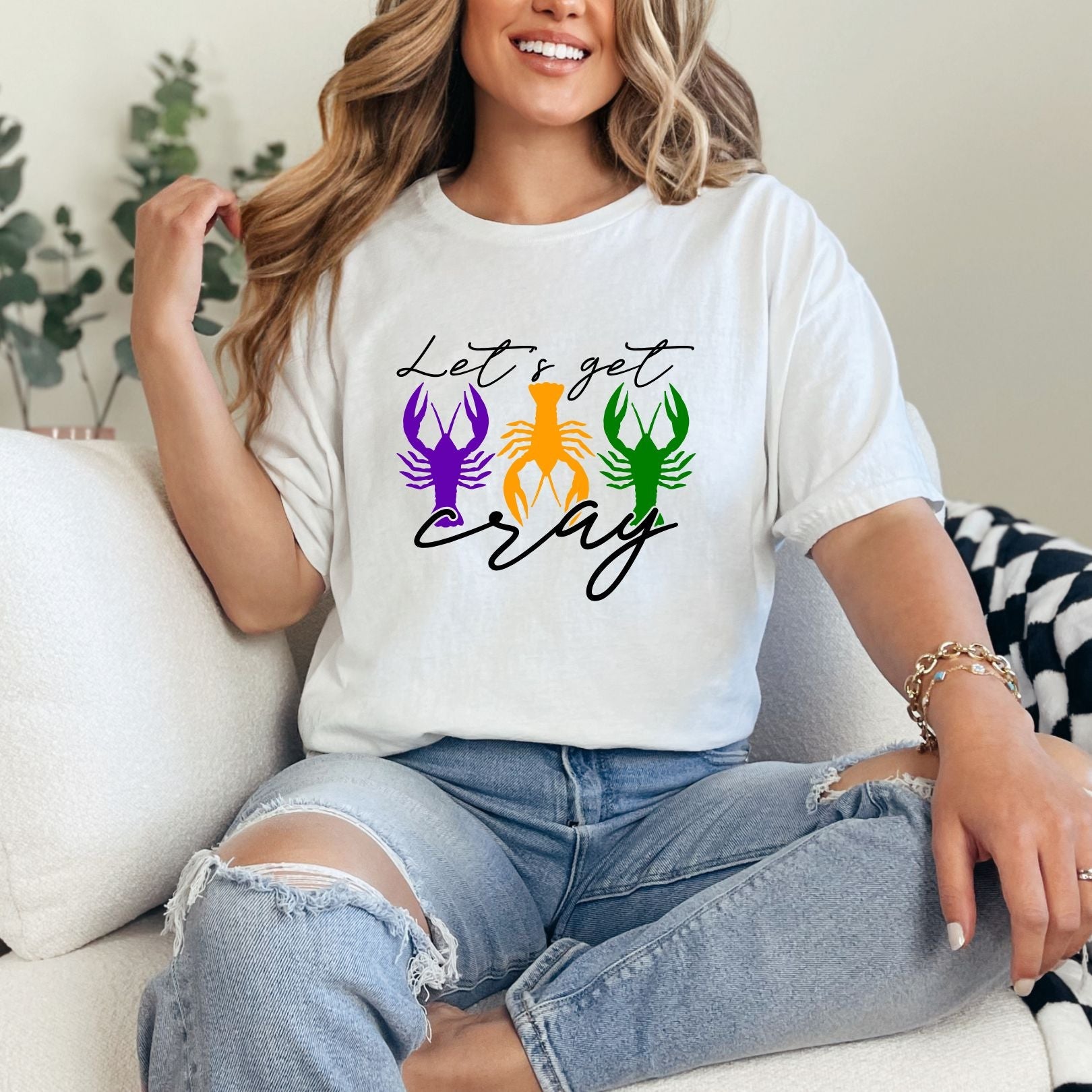 Let's Get Cray Graphic Tee - Funny Slogan T-Shirt for Men & Women | Trendy Casual Wear for Parties, Gifts & Everyday Outfits