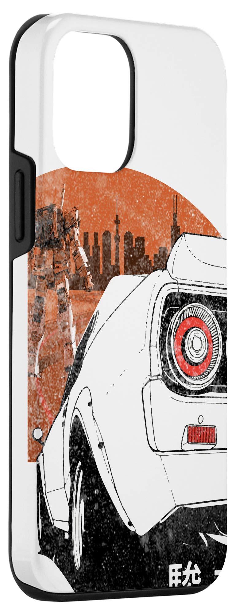 iPhone 12 Mini Case - JDM Giant Robot Japanese Street Racing Design | Slim Protective Phone Cover for iPhone 12 Mini | Perfect for Car Enthusiasts & Anime Fans