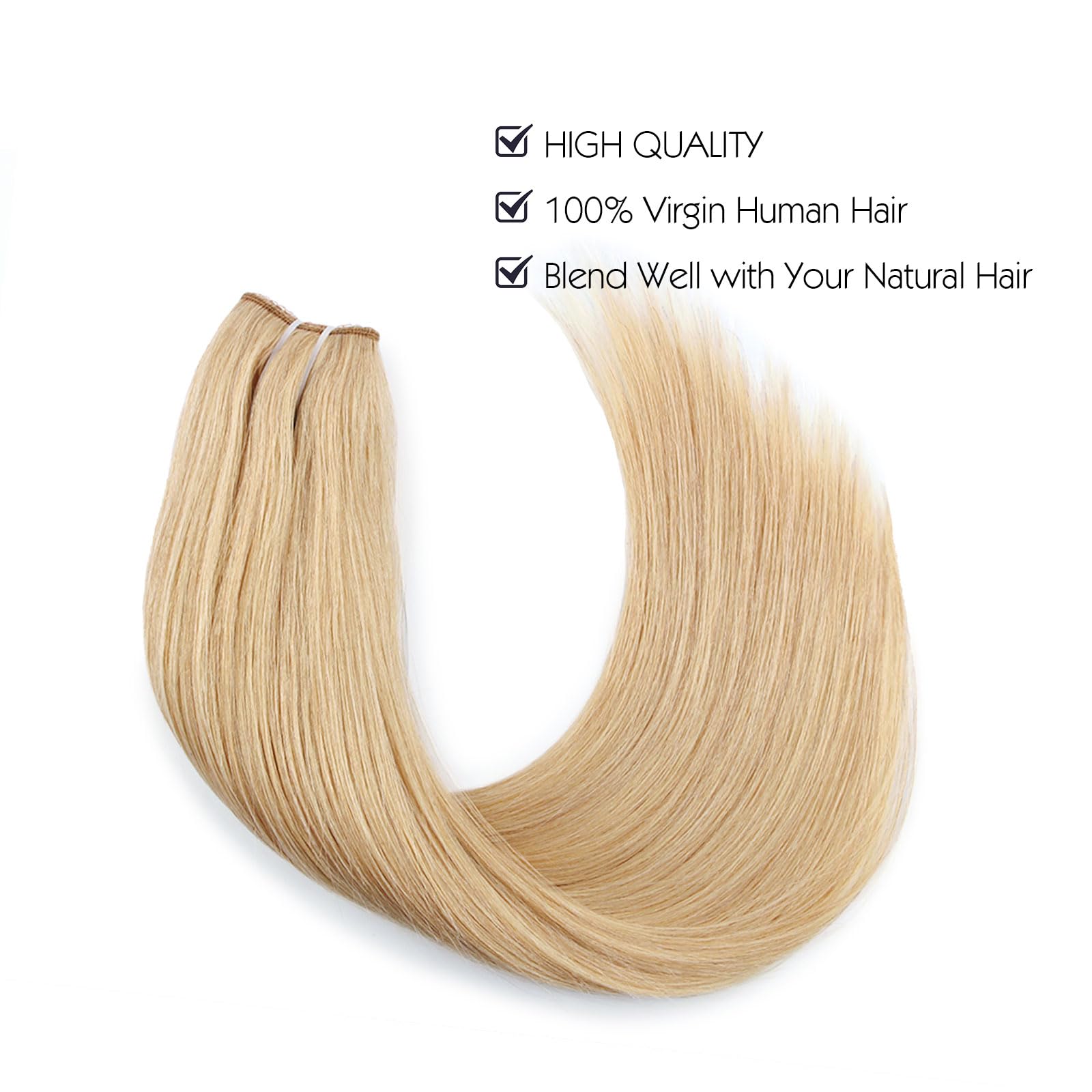 Premium Sassina Invisible Wire Hair Extensions - 100% Real Human Hair with Transparent Wire, Adjustable Size & Secure Clips - Natural Straight Secret Miracle Hairpiece #18 (20 Inch, 120g) - Perfect for Daily Wear, Special Occasions & Instant Length/Volume Boost