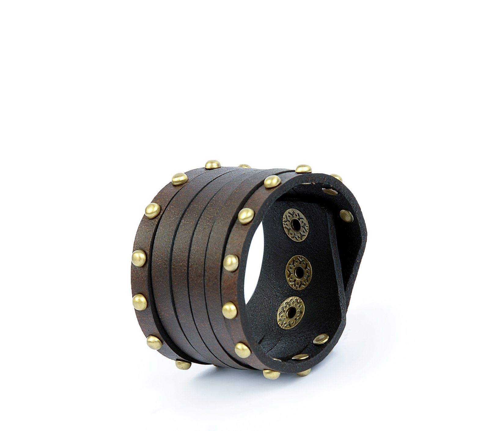 Studded Wristband for Women & Men - Punk Rock Fashion Bracelet - Adjustable Leather Cuff for Concerts, Parties & Gothic Style Accessories