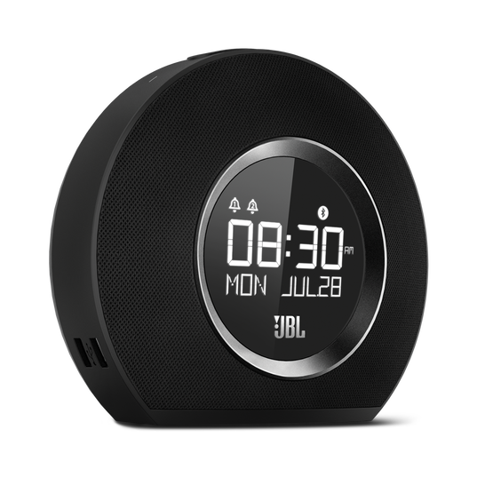 JBL Horizon Bluetooth Alarm Clock Radio with USB Charging Port & Ambient Light - Perfect for Bedroom, Office, and Travel Use