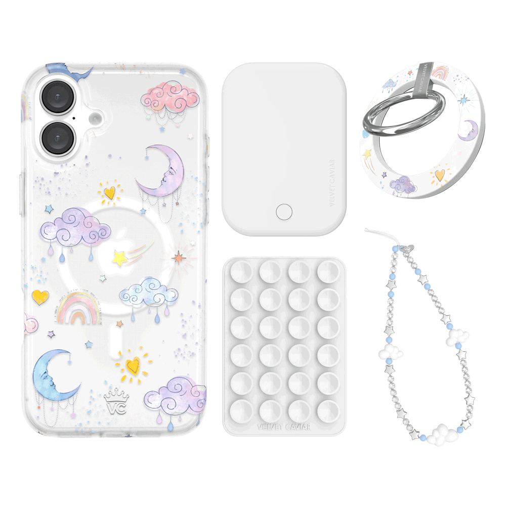 Sweet Dreams Frosted iPhone Case with Grip - Cute & Protective Phone Cover for iPhone 13/14/15 - Perfect for Daily Use, Travel & Work