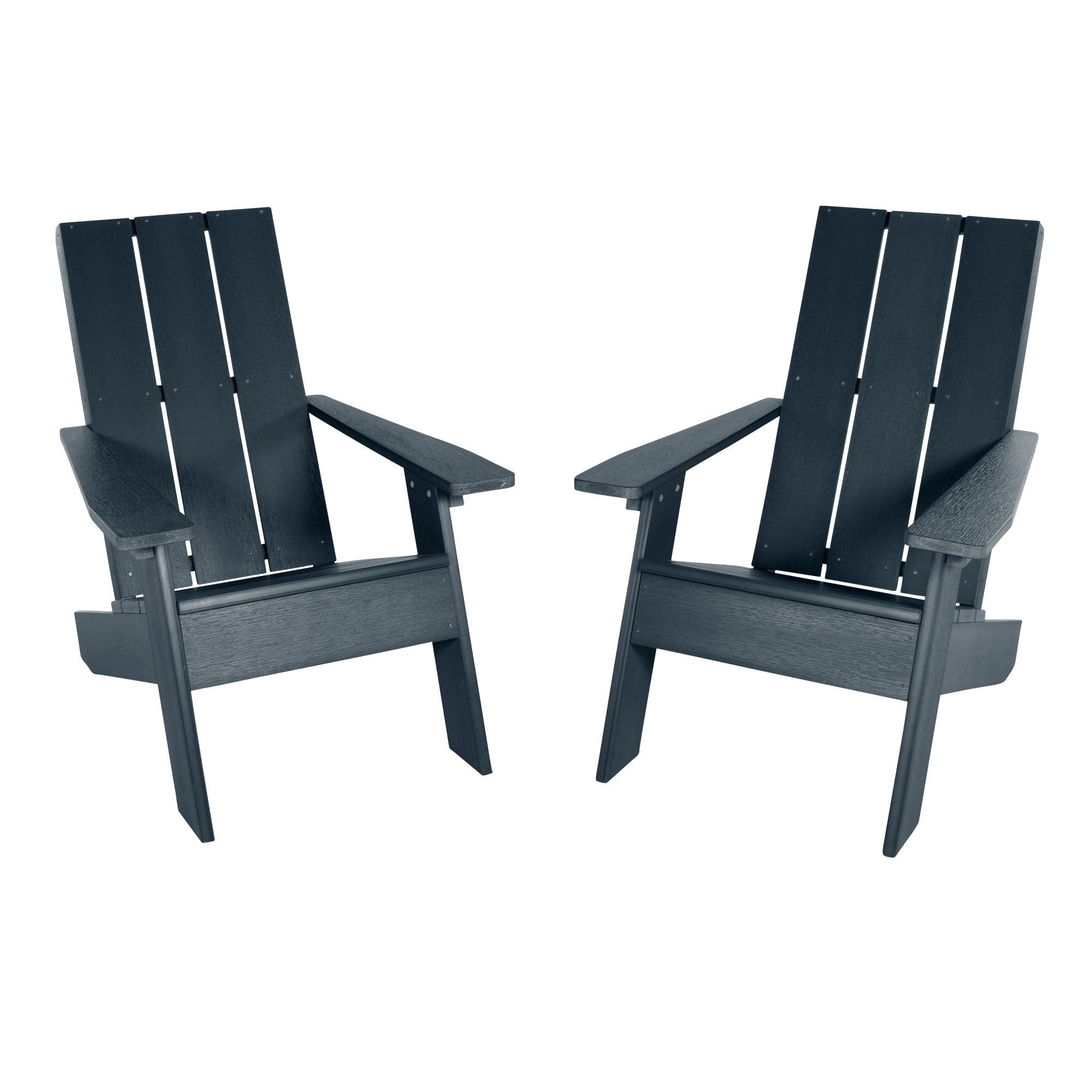 Italica Modern Adirondack Chairs Set of 2 - Outdoor Patio Furniture for Garden, Deck, Poolside & Backyard Relaxation