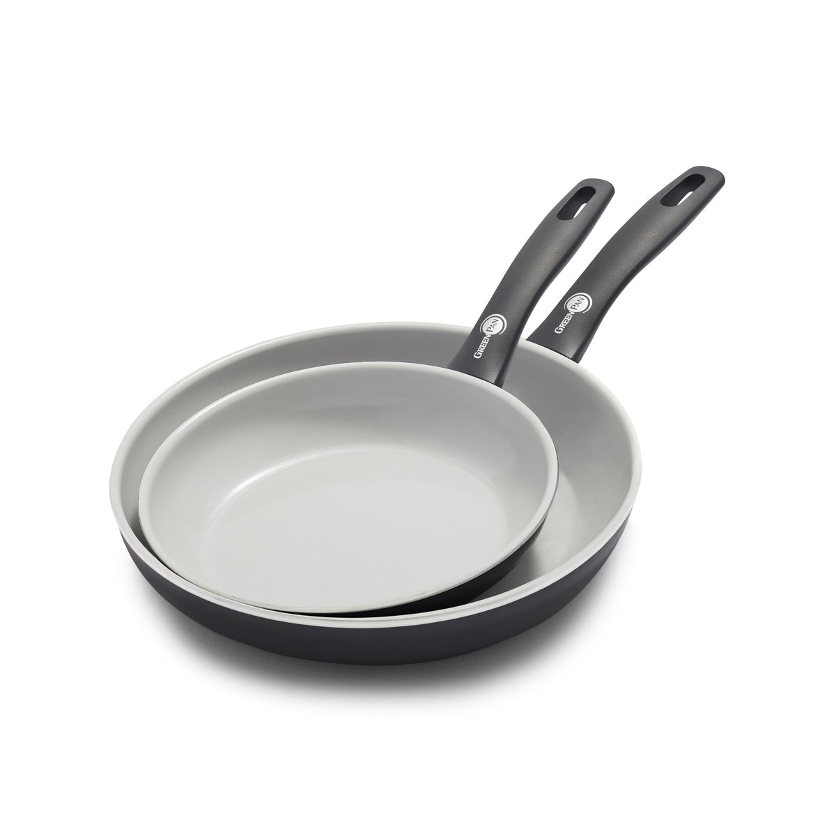 Dover Ceramic Nonstick 8-inch and 10-inch Fry Pan Set - Black | Non-Toxic PFOA-Free Cookware for Healthy Cooking | Perfect for Frying, Searing & Sauteing in Modern Kitchens