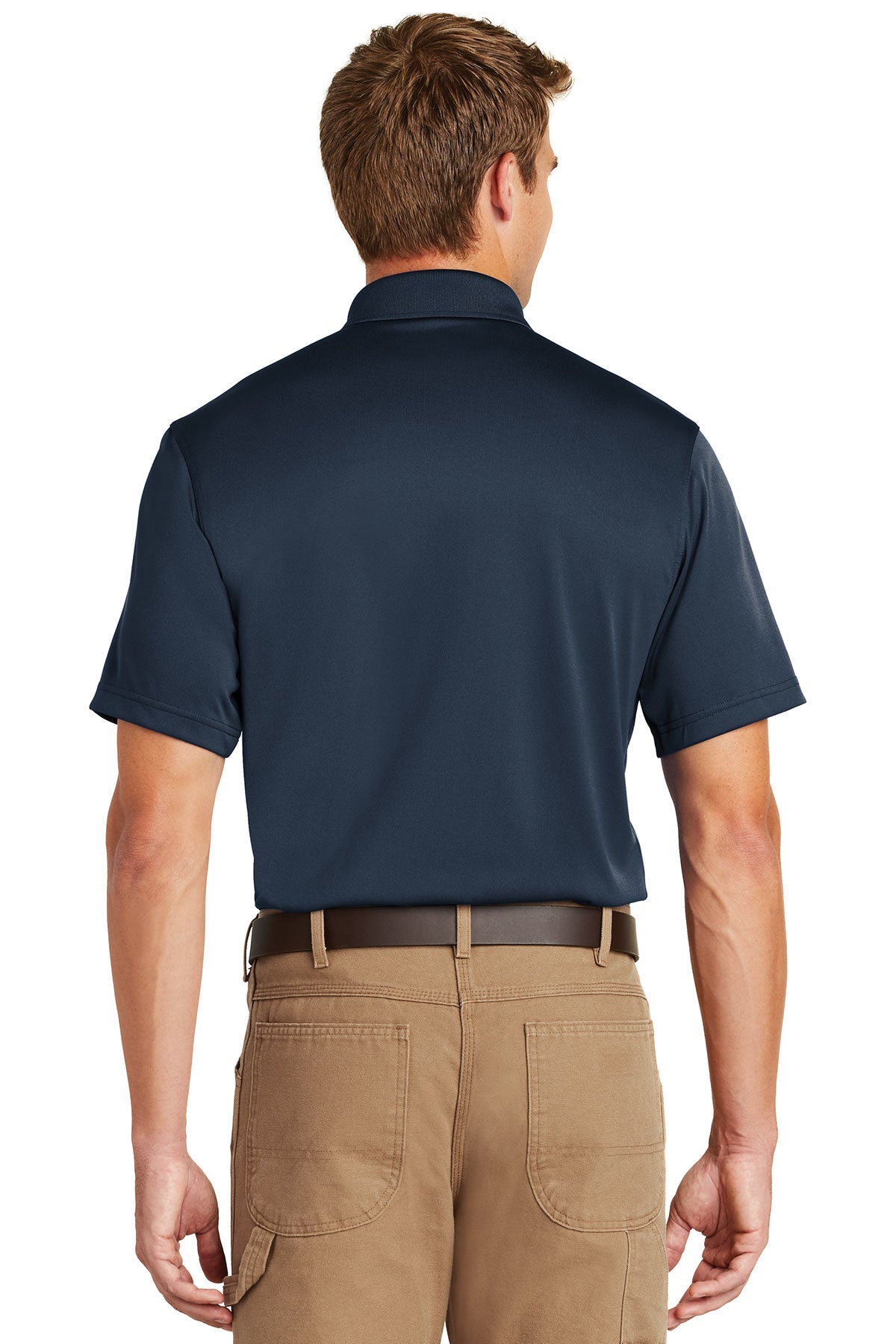 CornerStone Men's Tall Select Snag Proof Polo Shirt - Dark Navy - Comfortable & Durable for Golf, Work & Casual Wear