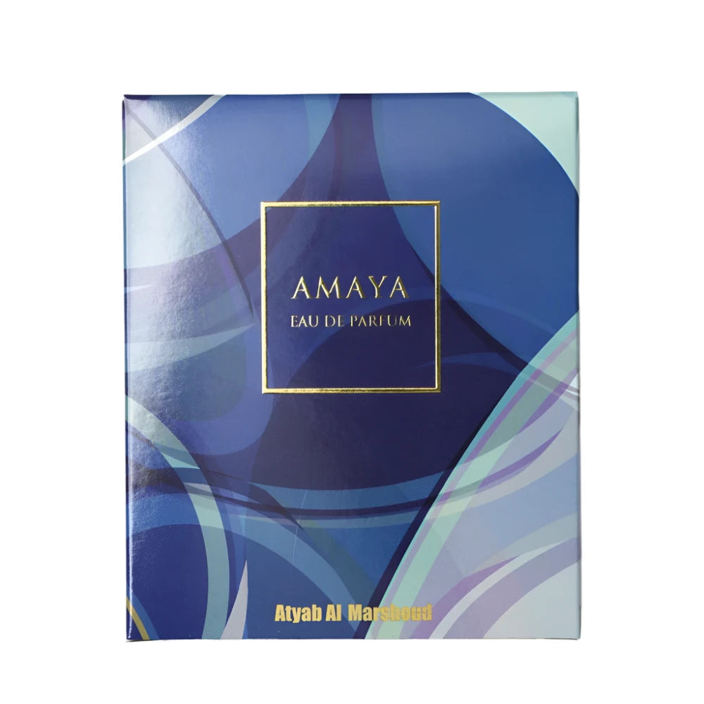 Amaya Blue Eau de Parfum 100ml - Floral & Woody Perfume for Women | Day & Night Wear, Office & Date Night Fragrance