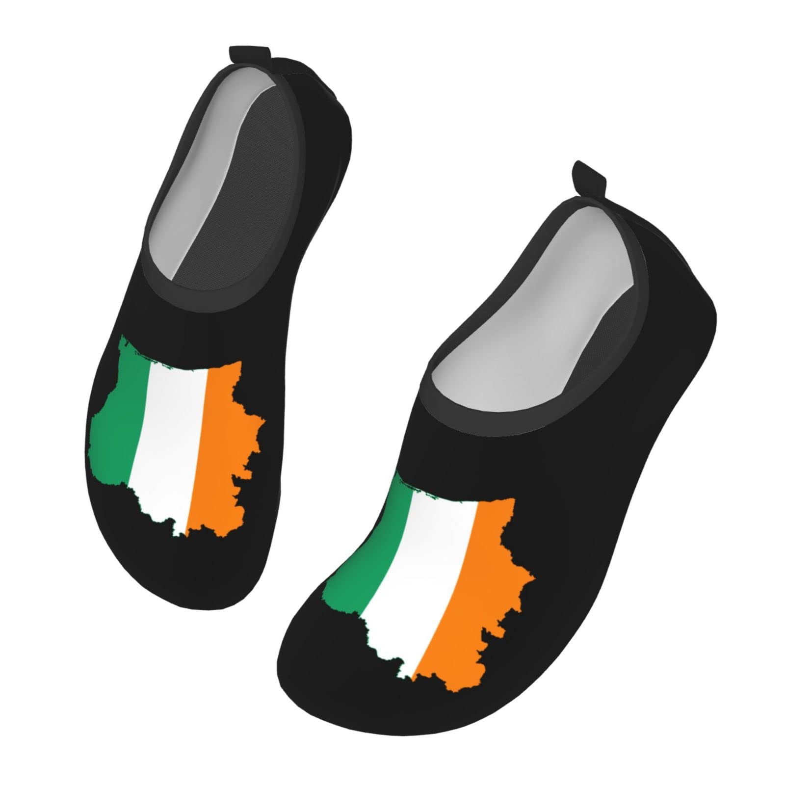 Cote D'Ivoire Flag Map Water Shoes for Men & Women - Quick Dry Beach Shoes for Swimming, Surfing & Water Sports