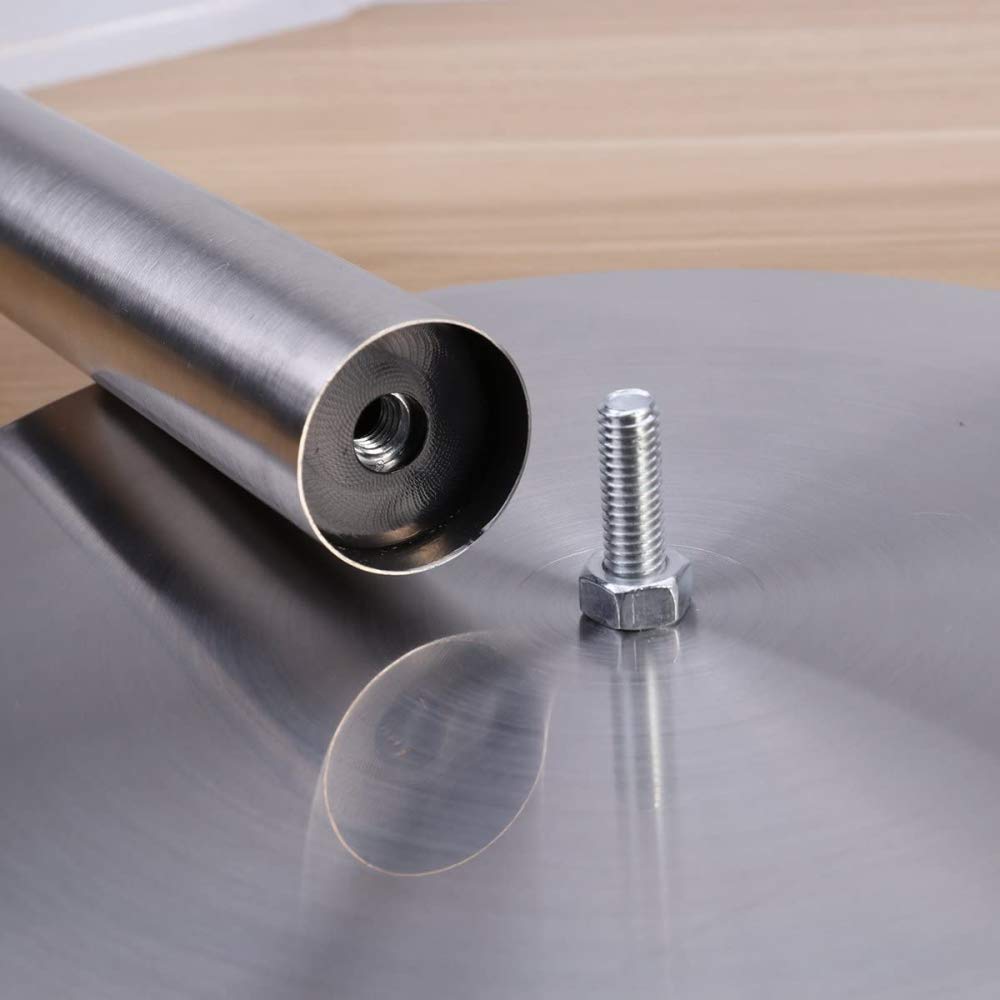 Stainless Steel Paper Towel Holder Stand - Modern Countertop Napkin & Plastic Wrap Organizer for Kitchen, Bathroom, and Office Storage