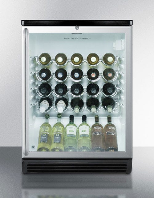 Summit 36 Bottle Dual Zone Wine Cooler Refrigerator - Freestanding or Built-In Wine Fridge for Home, Kitchen, Bar, Restaurant, and Wine Cellar Use