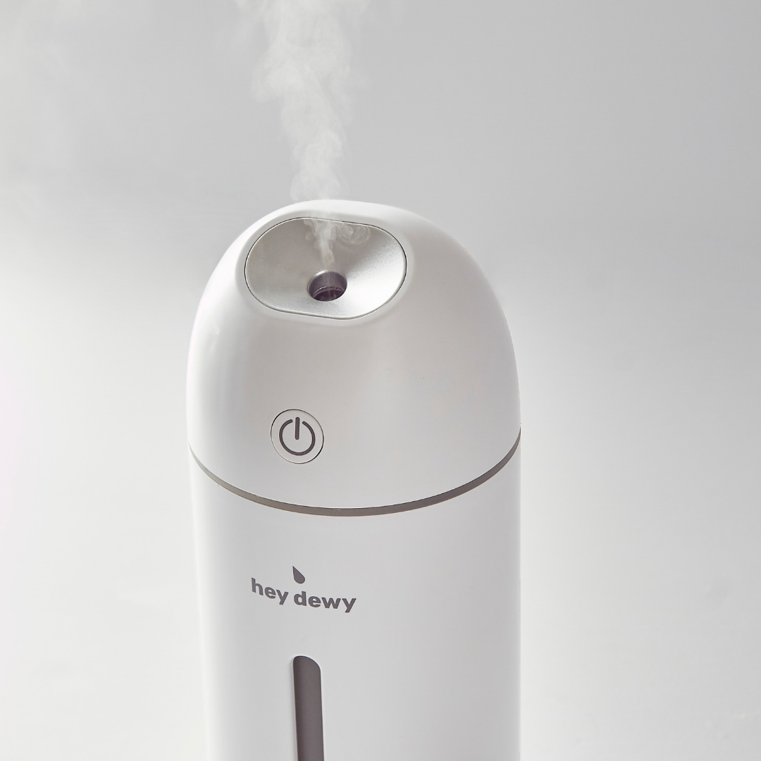Hey Dewy Wireless Facial Humidifier - Portable USB Rechargeable Moisturizing Device for Dry Skin Care - Perfect for Home, Office & Travel Use