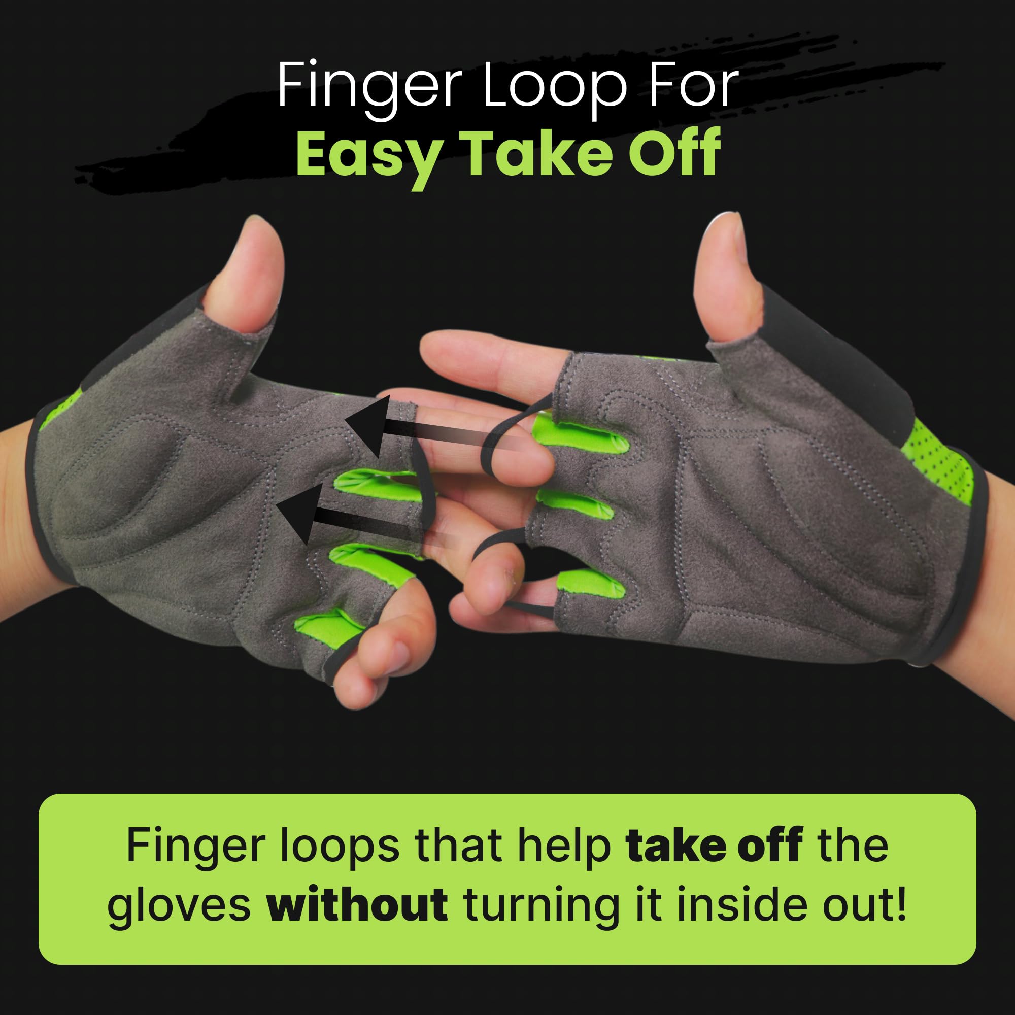 Cycling Gloves for Men & Women - Anti-Slip, Breathable for Mountain Biking & Sports