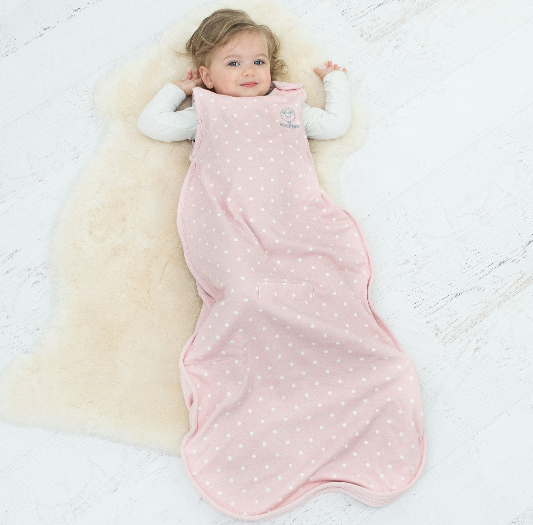 4 Season Ultimate Toddler Sleep Bag - Merino Wool & Organic Cotton for Boys & Girls 2-4 Years - Soft & Breathable Baby Sleeping Sack for Nursery, Daycare & Travel - Rose Pink