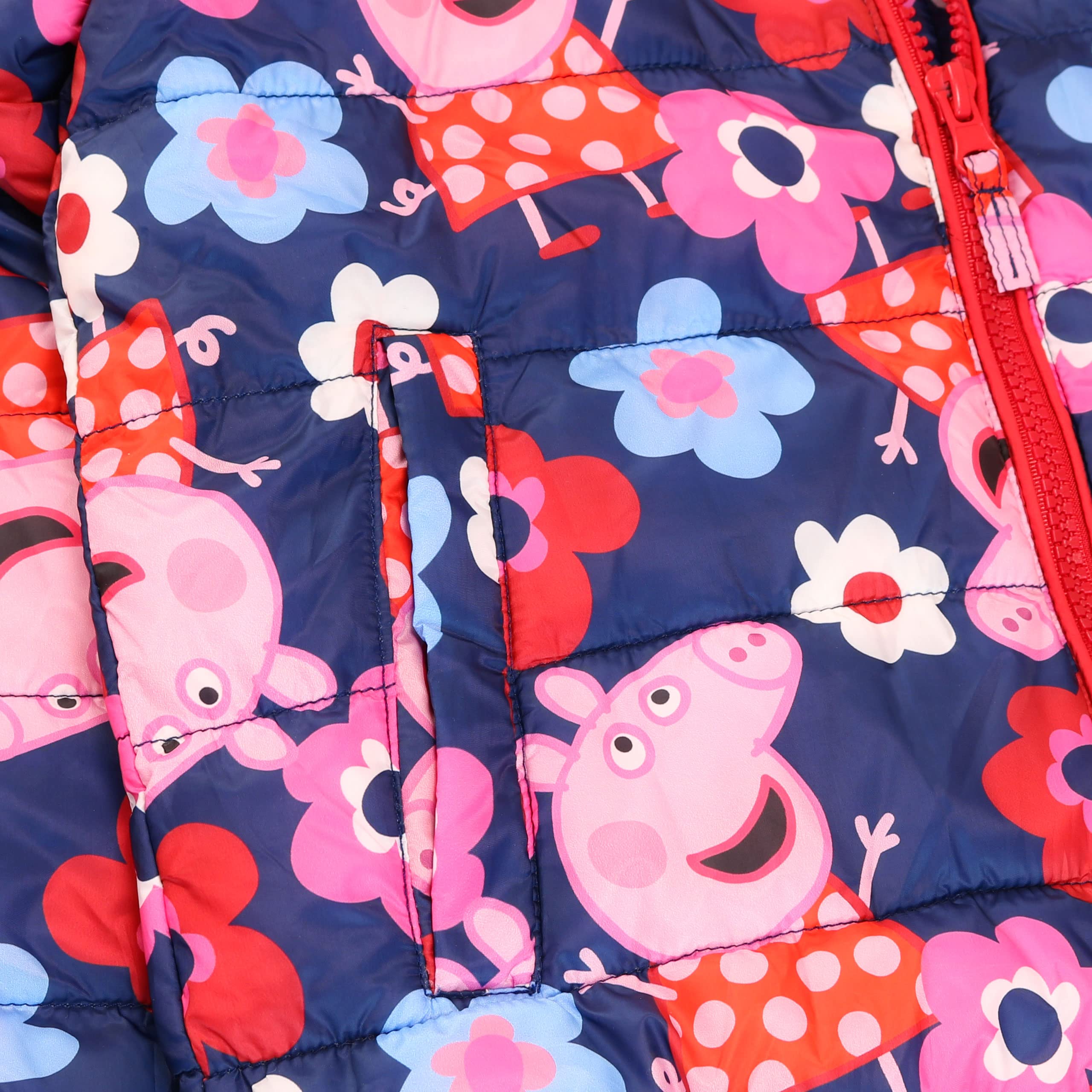 Peppa Pig Girls Winter Coat - Waterproof & Warm Outerwear for Kids - Perfect for School, Playdates & Outdoor Adventures