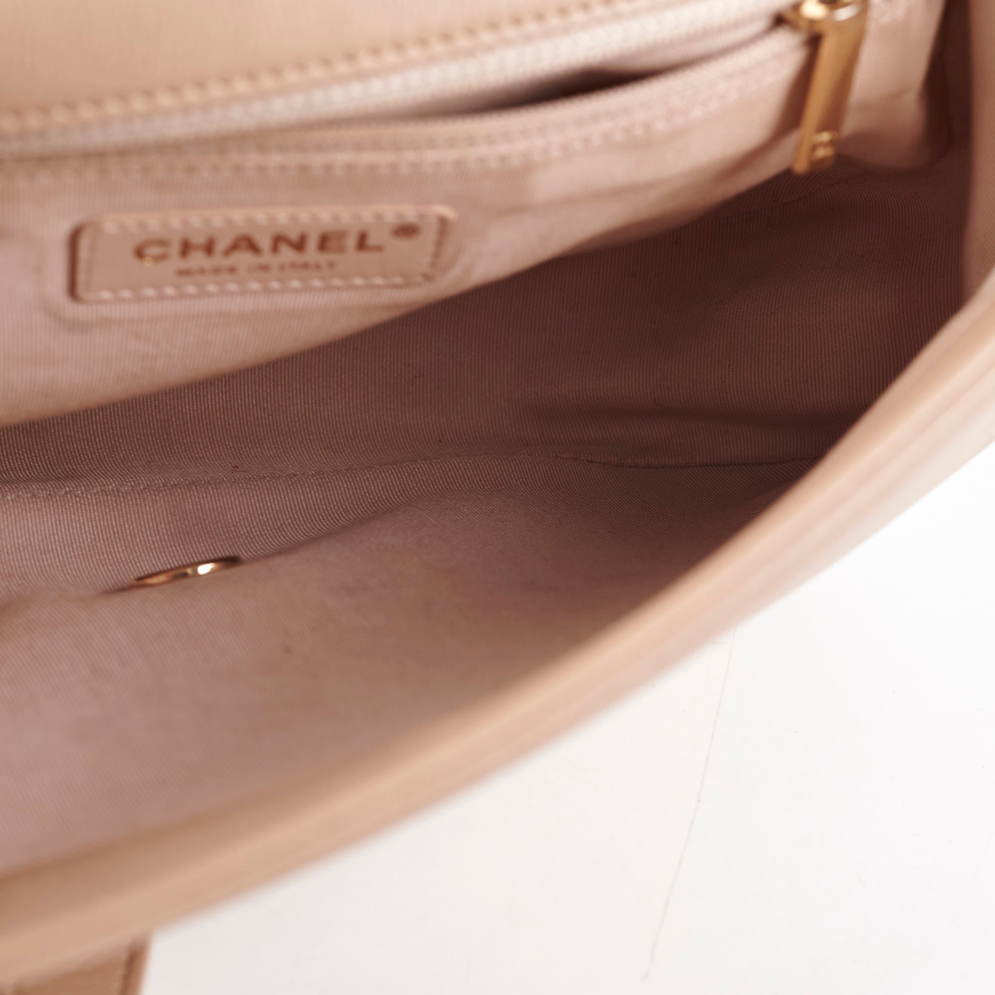 Chanel Caviar Leather Seasonal Flap Bag Beige 24 Series - Luxury Designer Handbag for Women, Perfect for Parties, Events & Everyday Use