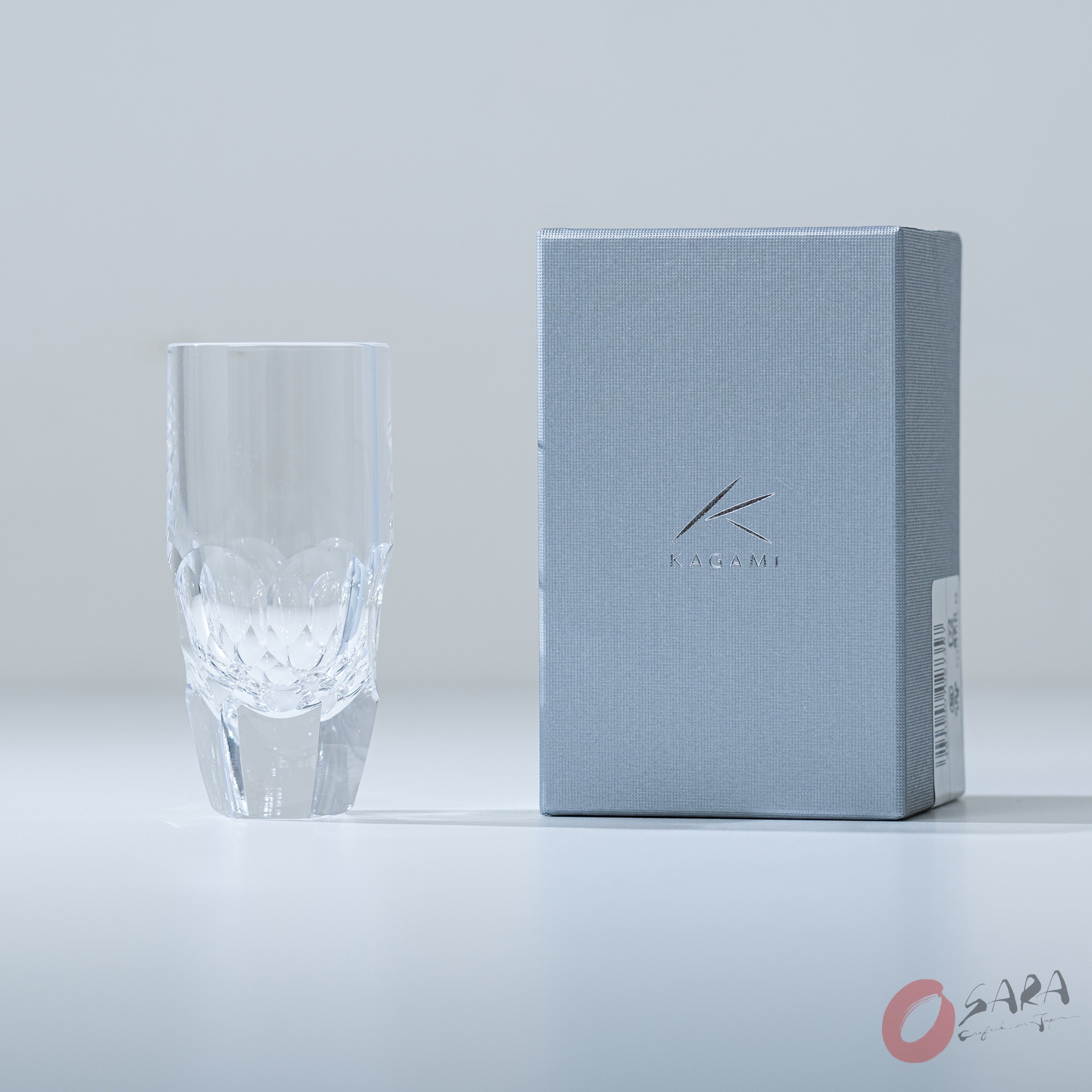 KAGAMI Japanese Handmade Crystal Shot Glass - 40ml, Elegant & Durable for Whiskey, Cocktails & Gifts | Perfect for Home Bar, Parties & Special Occasions