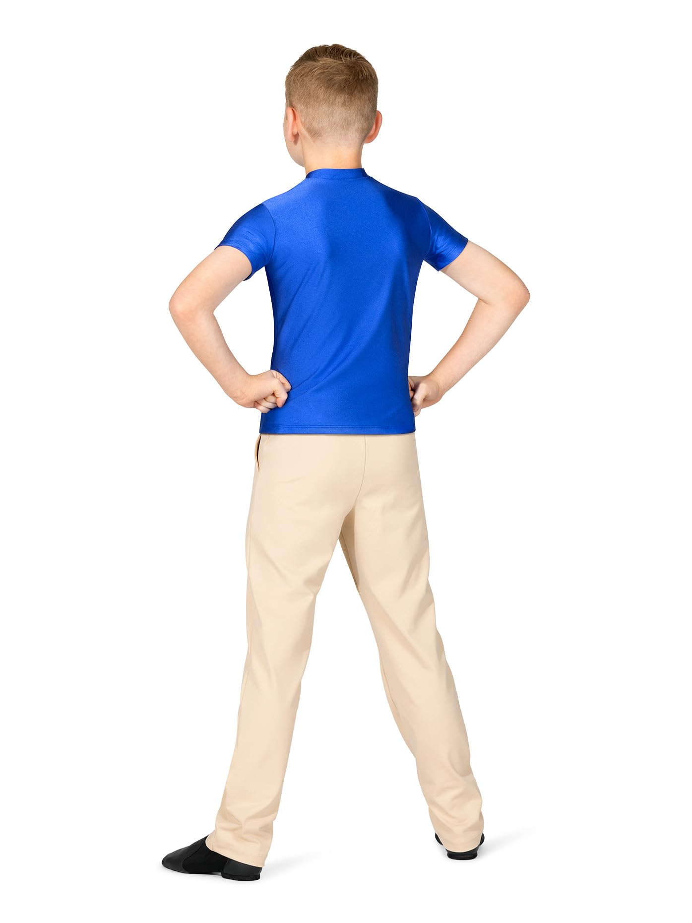 Double Platinum Boys Short Sleeve T-Shirt - Soft Cotton Crew Neck Tee for Kids (White, Size Intermediate) | Perfect for School, Playdates & Everyday Wear